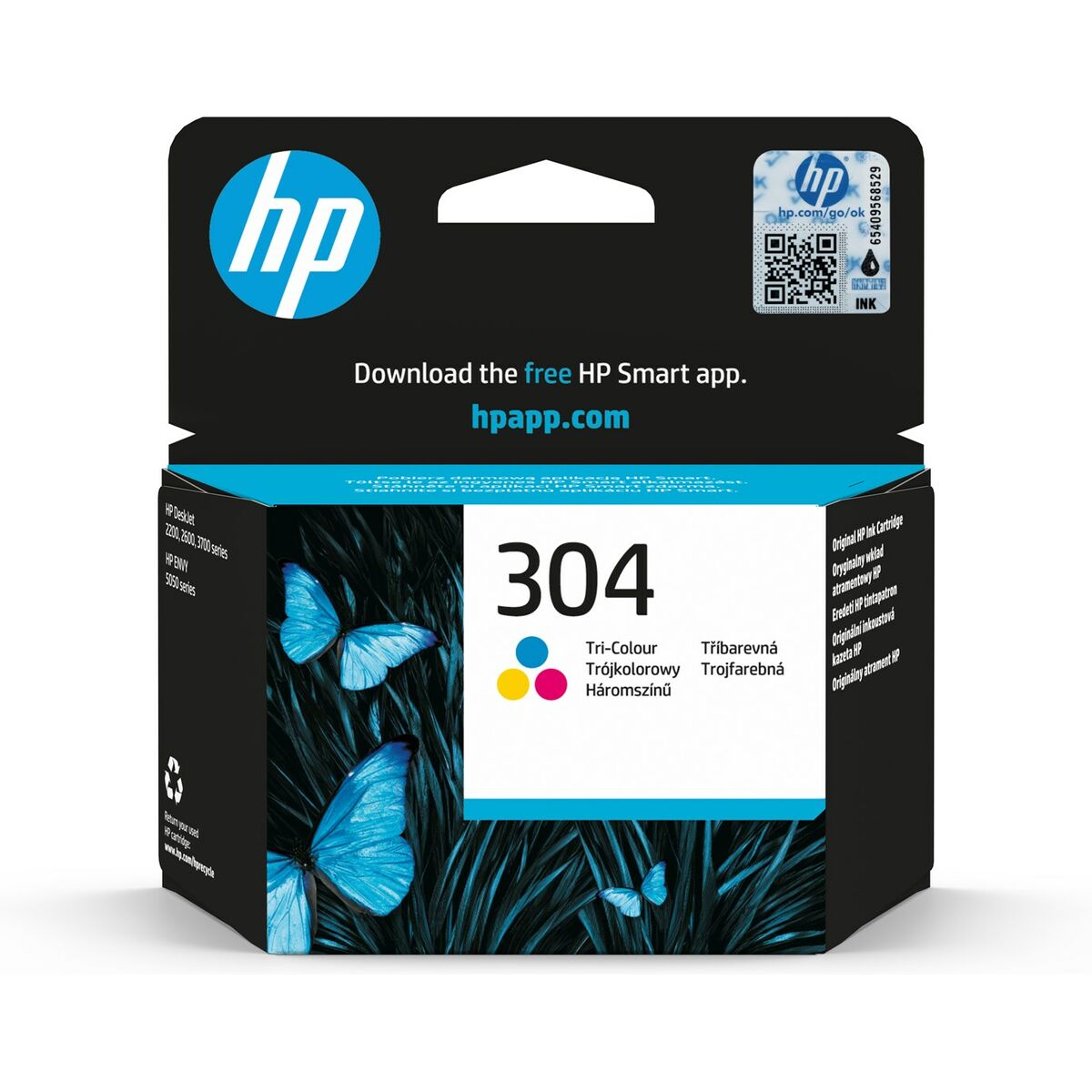 Original Bläckpatron HP N9K05AE Cyan/Magenta/Gul