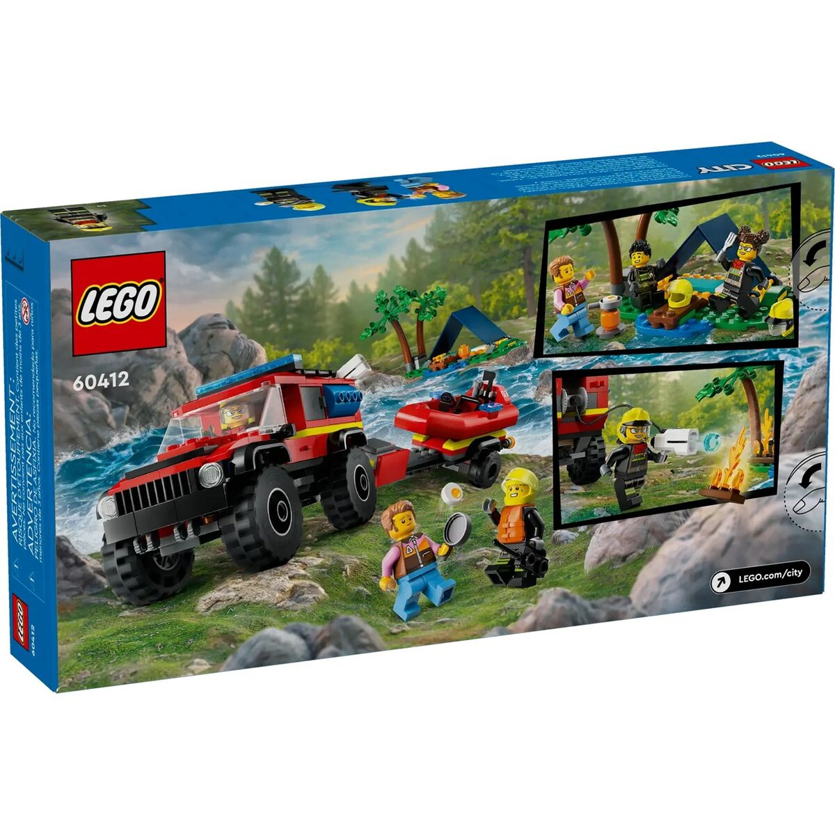 Playset Lego 60412 4x4 Fire Engine with Rescue Boat - 2