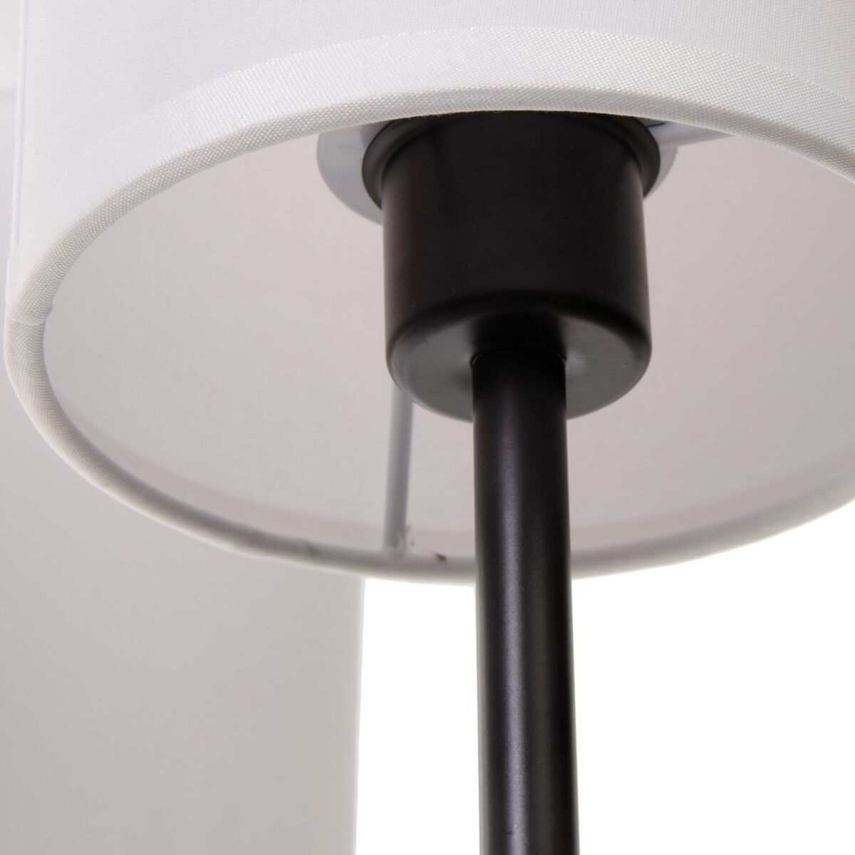 Taklampa 64 x 64 x 38 cm Svart Metall Vit Ø 18 cm - 5