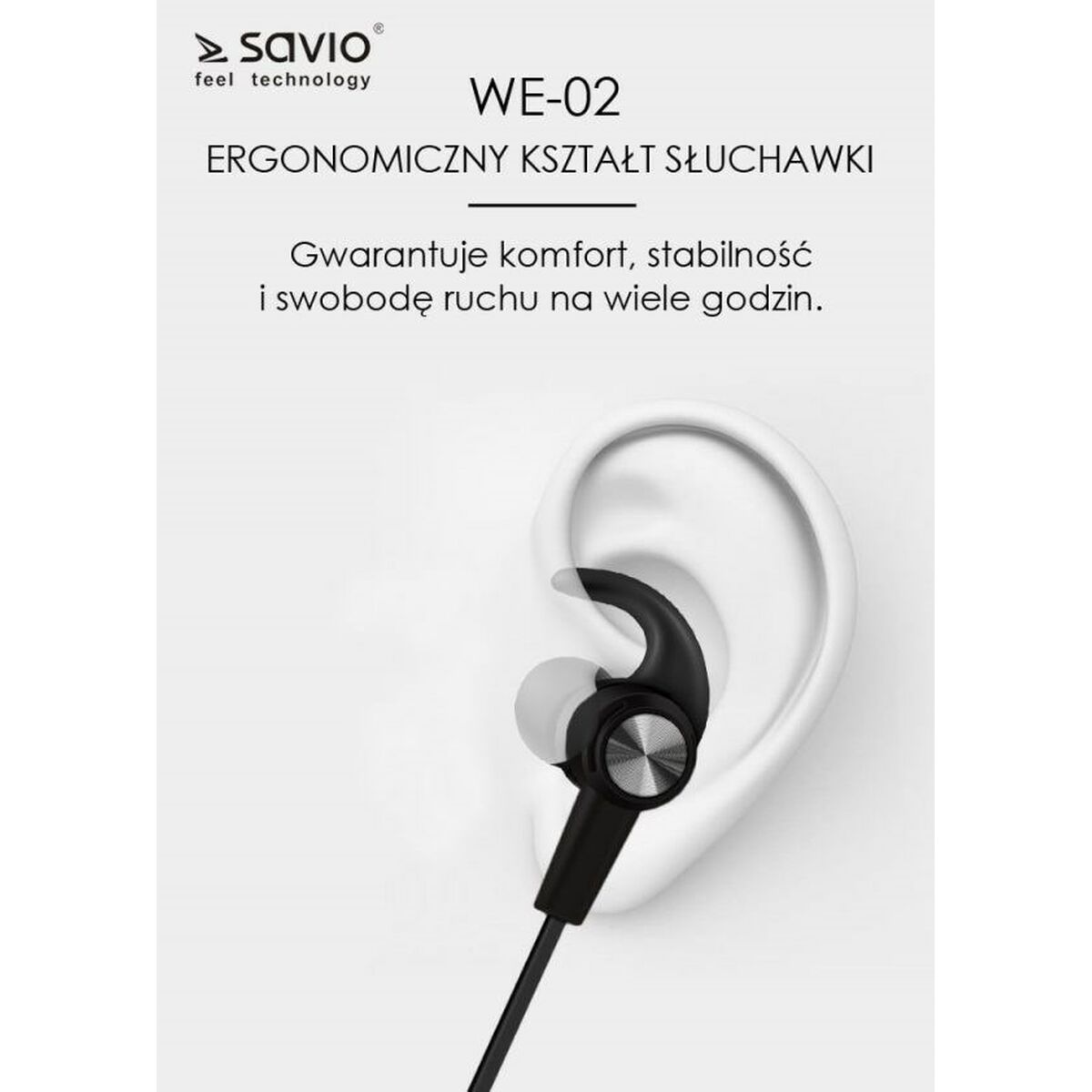 Bluetooth Sporthörlurar Savio WE-02 Svart - 8
