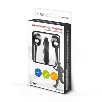 Bluetooth Sporthörlurar Savio WE-02 Svart