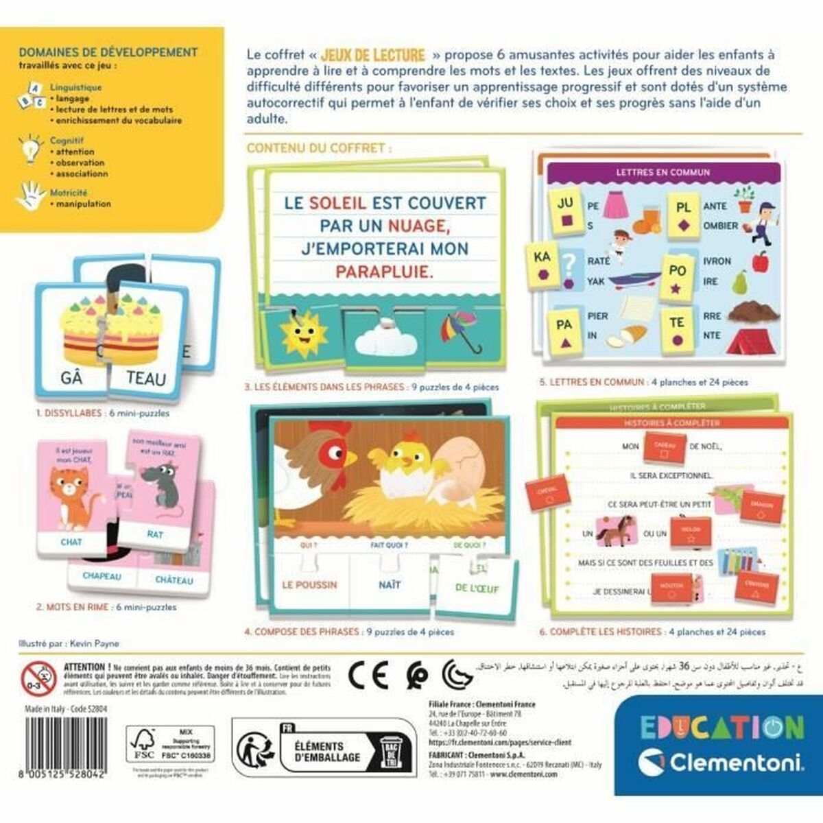 Utbildningsspel Clementoni Jeux de lecture (FR) - 2