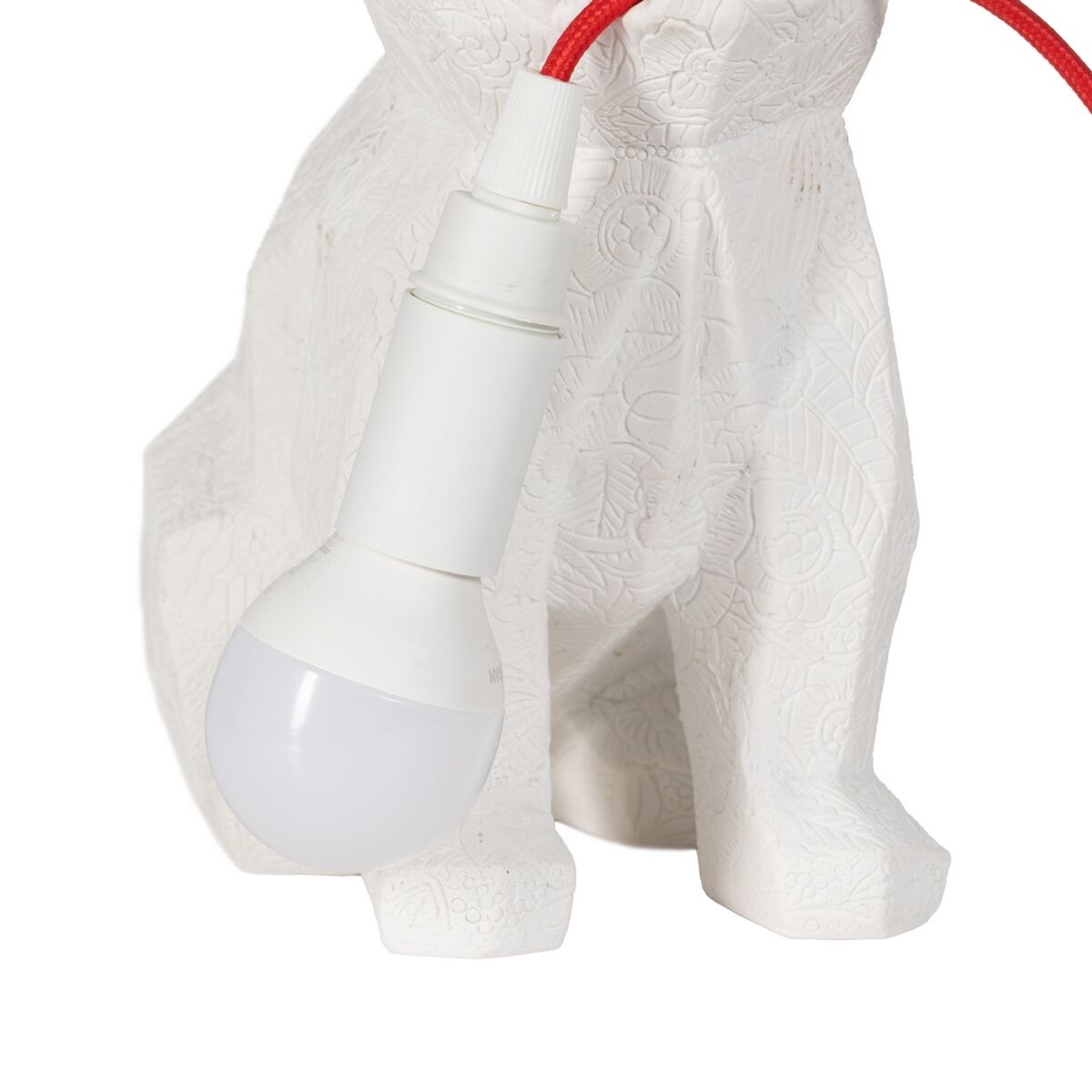 Bordslampa Vit Röd Polyresin 60 W 220-240 V 18,5 x 13 x 26 cm - 3