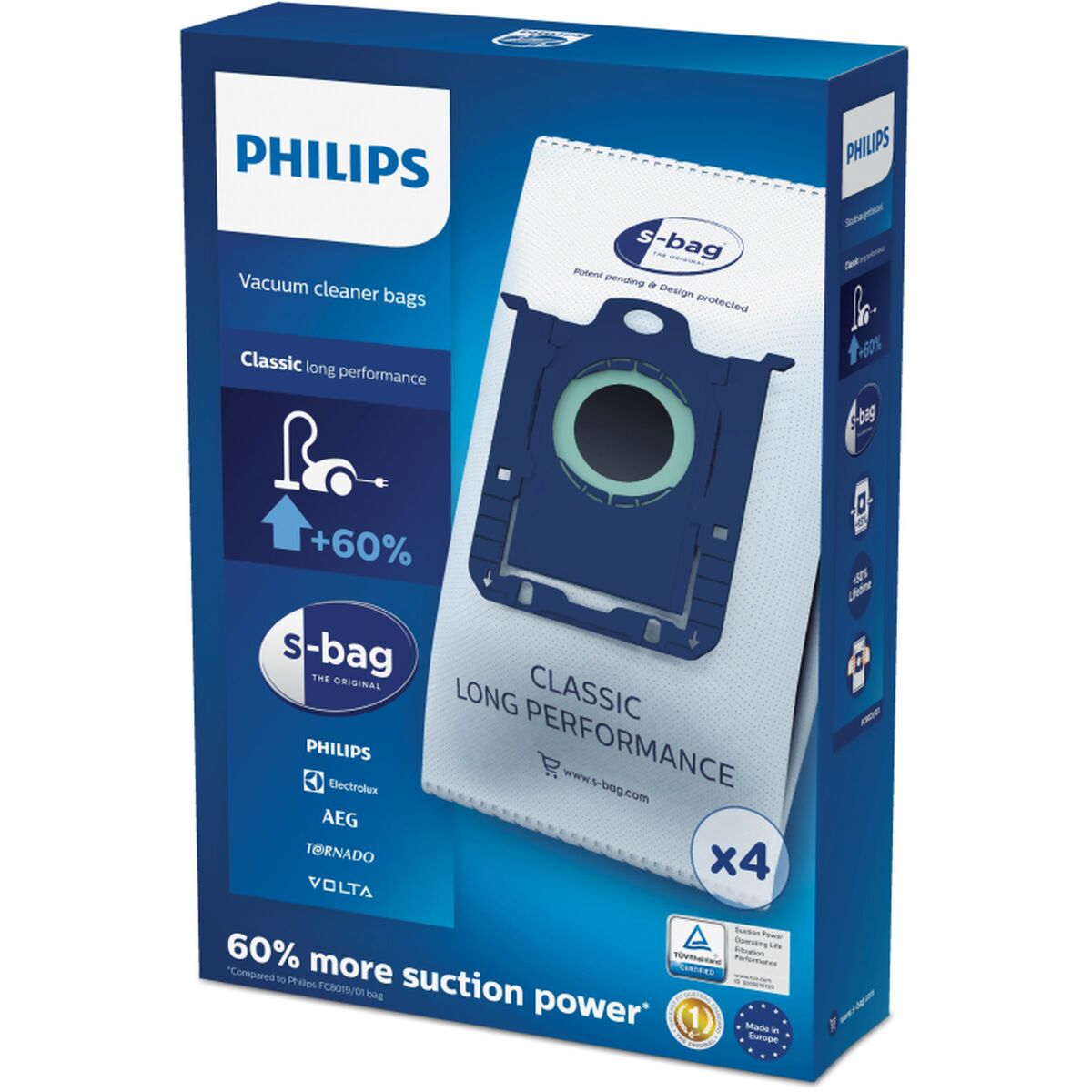 Dammsugarpåse Philips (4 antal)