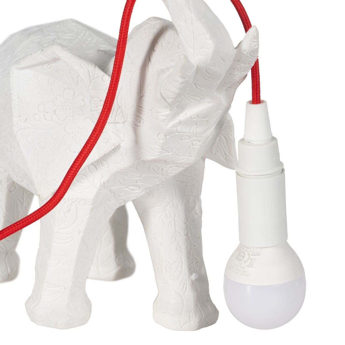 Bordslampa Vit Röd Polyresin 60 W 220-240 V 27 x 13 x 24,5 cm - 2