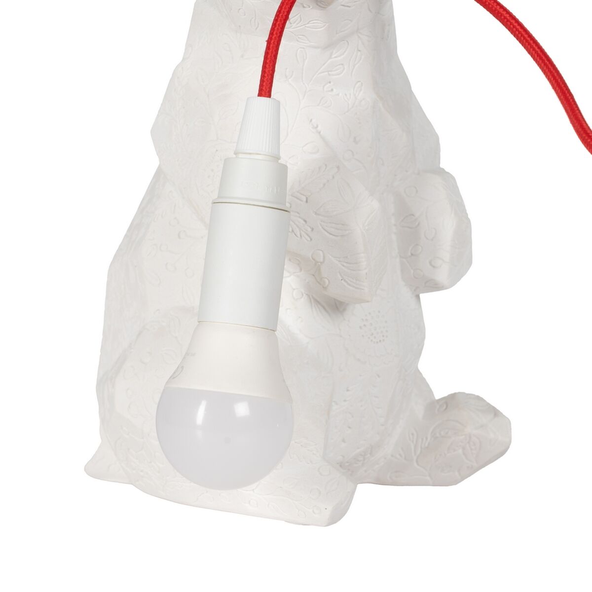 Bordslampa Vit Röd Polyresin 60 W 220-240 V 16 x 15 x 25 cm - 3