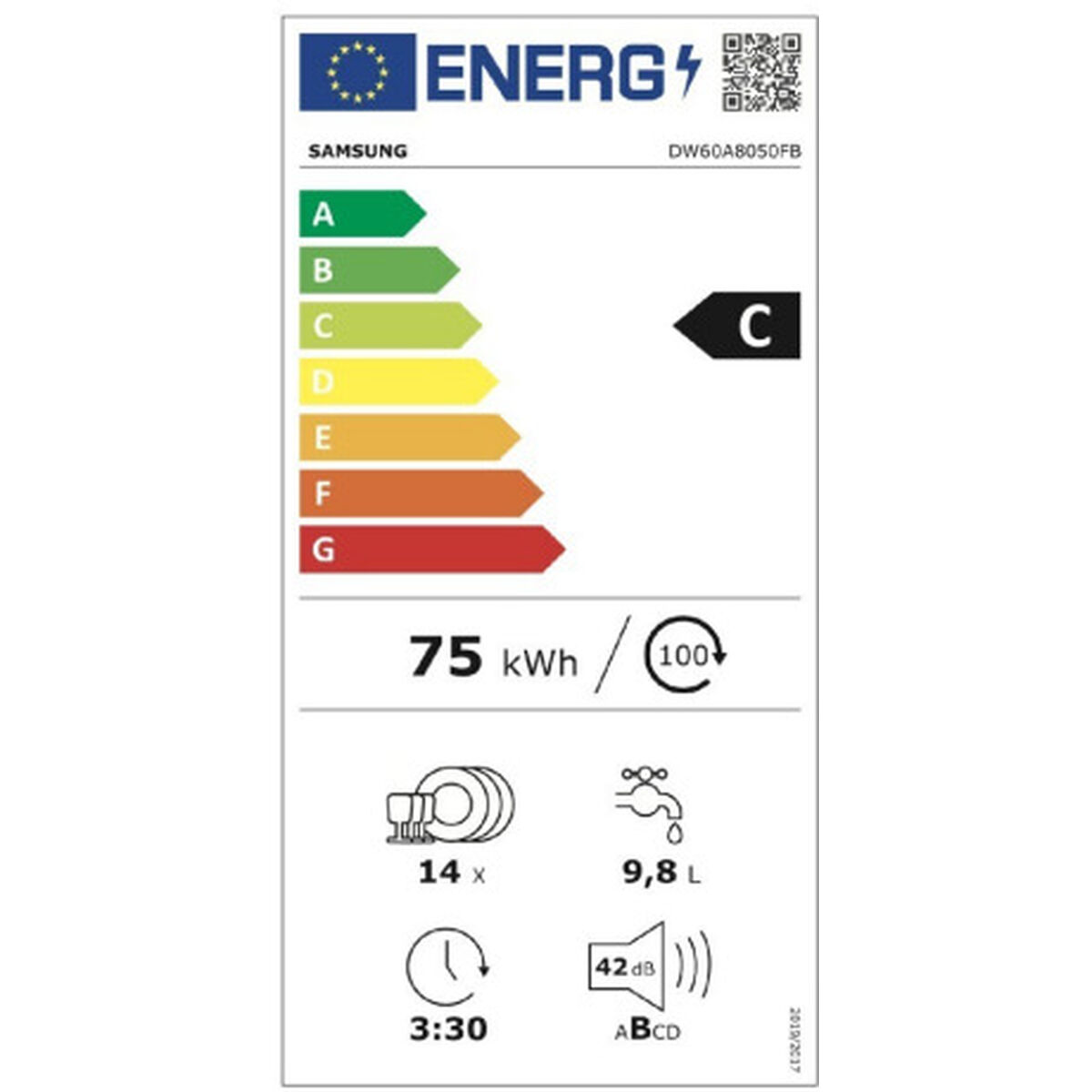 Diskmaskin Samsung DW60A8050FB 60 cm - 3