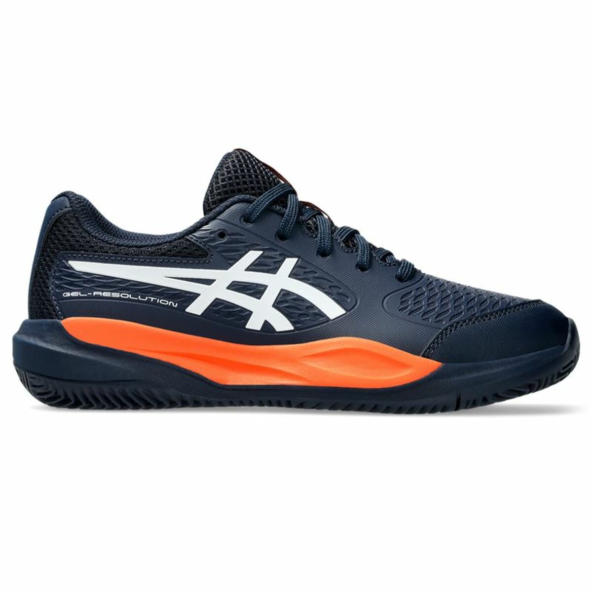 Tennisskor för damer Asics Gel-Resolution X Gs Clay Svart Mörkblå