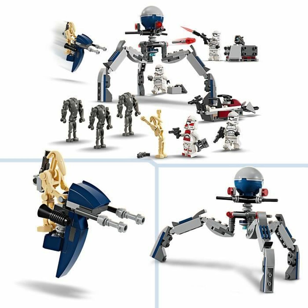 Playset Lego 75372 Combat Pack: Clone Trooper and Combat Droid - 3