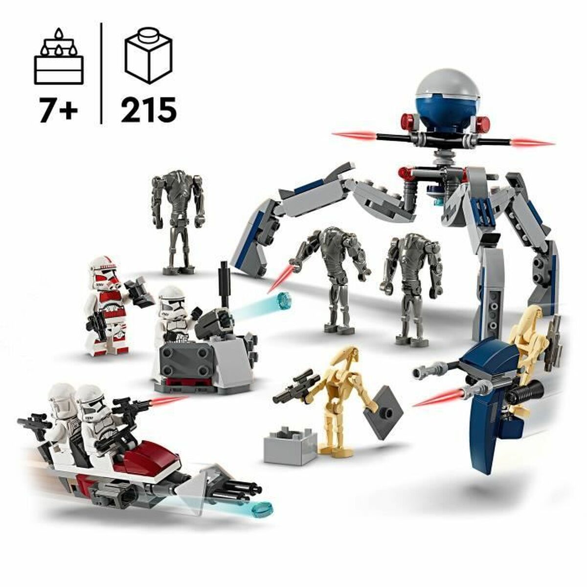 Playset Lego 75372 Combat Pack: Clone Trooper and Combat Droid - 2