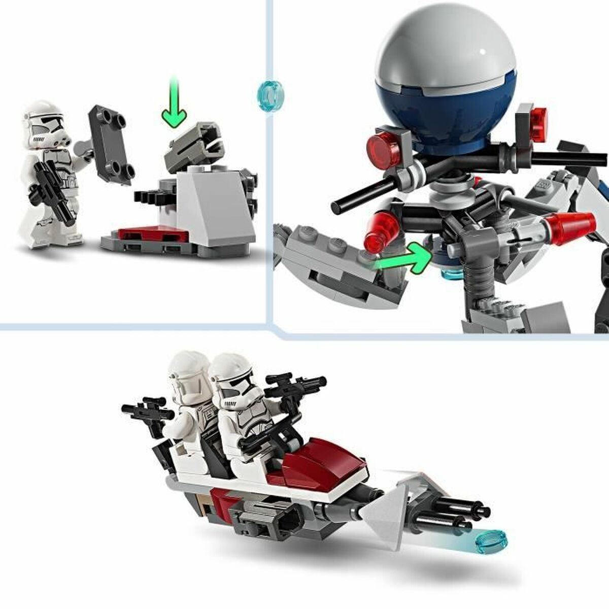 Playset Lego 75372 Combat Pack: Clone Trooper and Combat Droid - 4