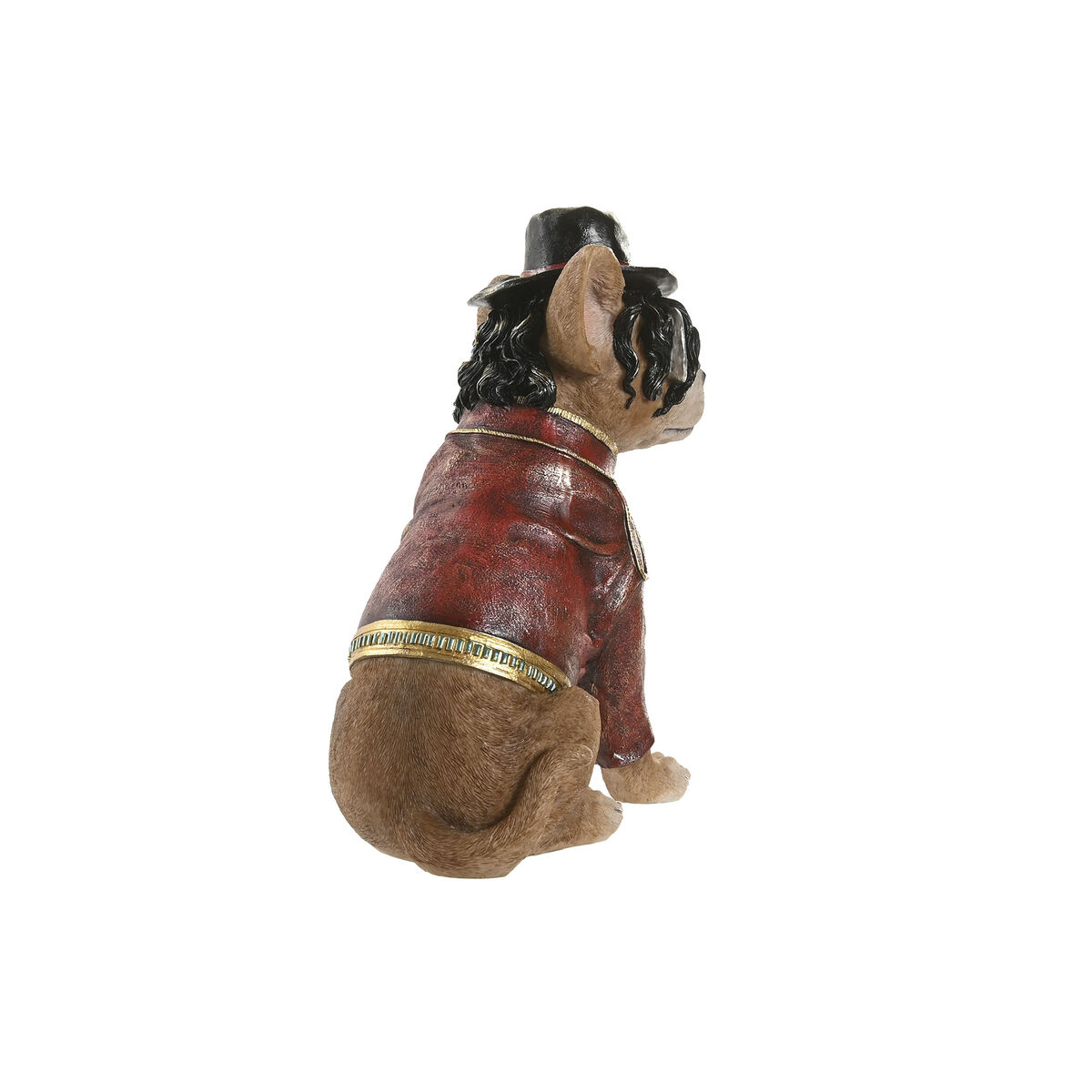 Prydnadsfigur Home ESPRIT Brun Gyllene Rödbrun Hund - 2