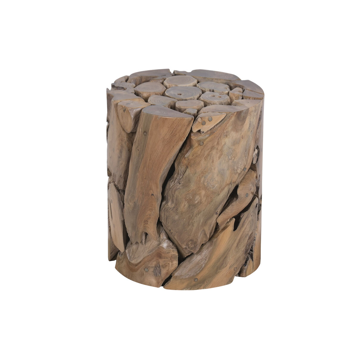 Fotpall Home ESPRIT Brun 35 x 35 x 40 cm