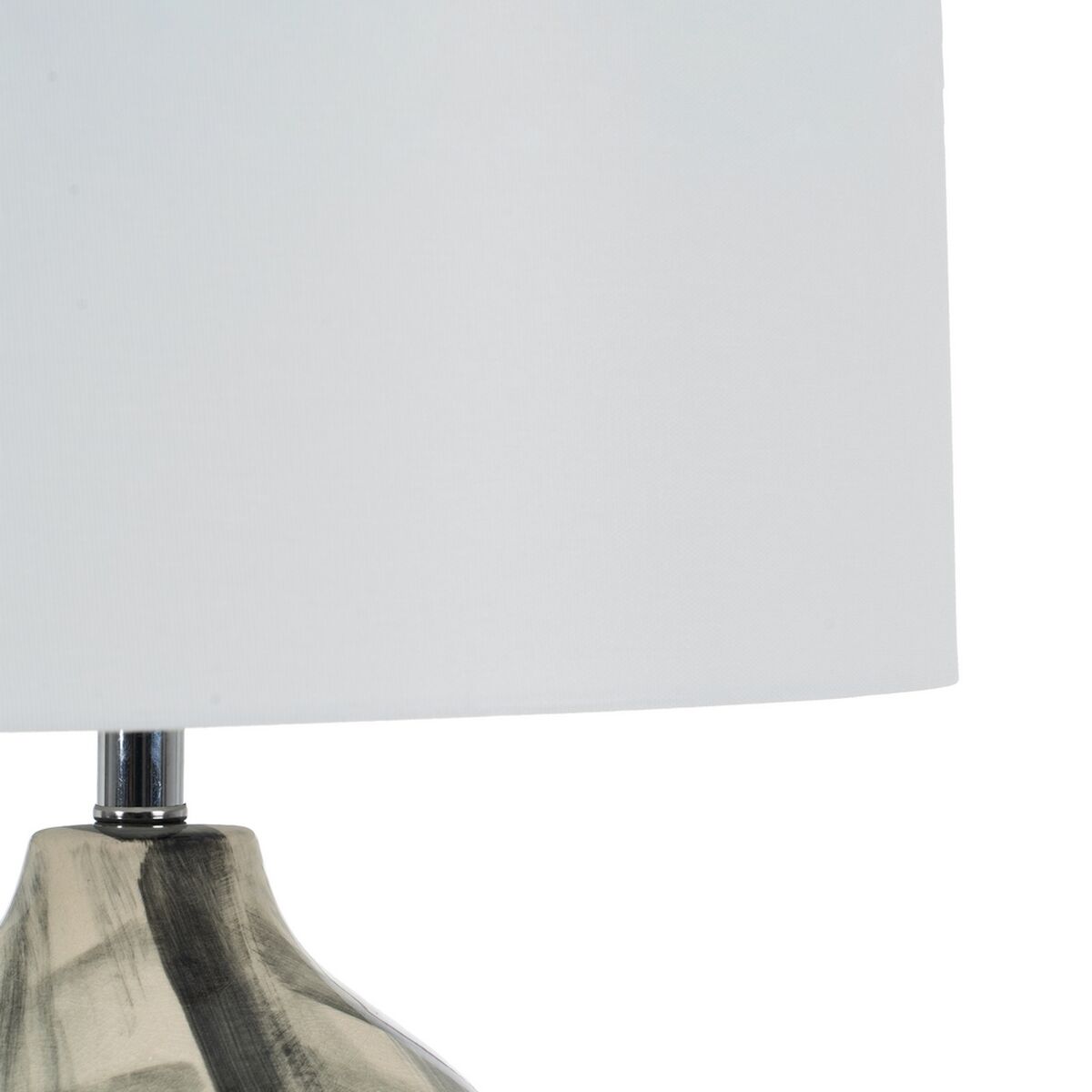 Bordslampa Vit Svart Metall Keramik Glas 60 W 220-240 V 45 x 45 x 73 cm - 3