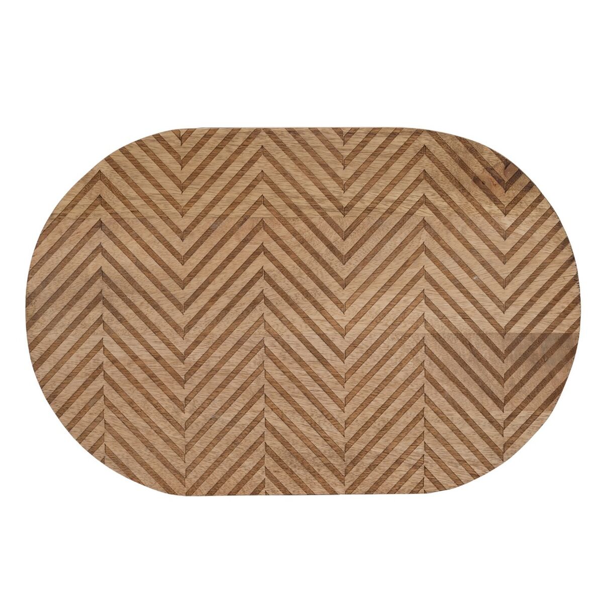 Sidobord 60 x 39,5 x 60 cm Naturell Svart Metall Trä (2 antal) - 3