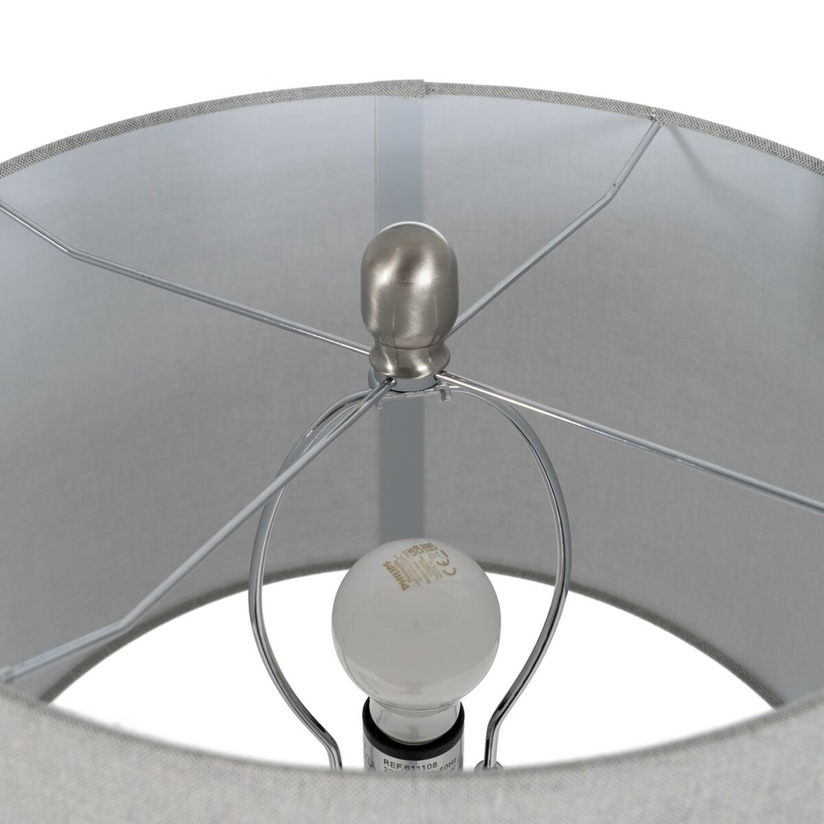 Bordslampa Grå Metall Keramik 60 W 220-240 V 38 x 38 x 73 cm - 7