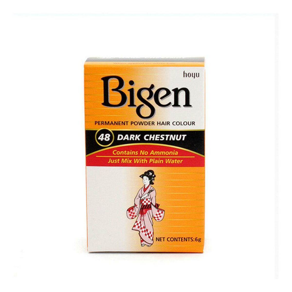 Permanent färg Bigen Nº48 Dark Chestnut (6 gr)