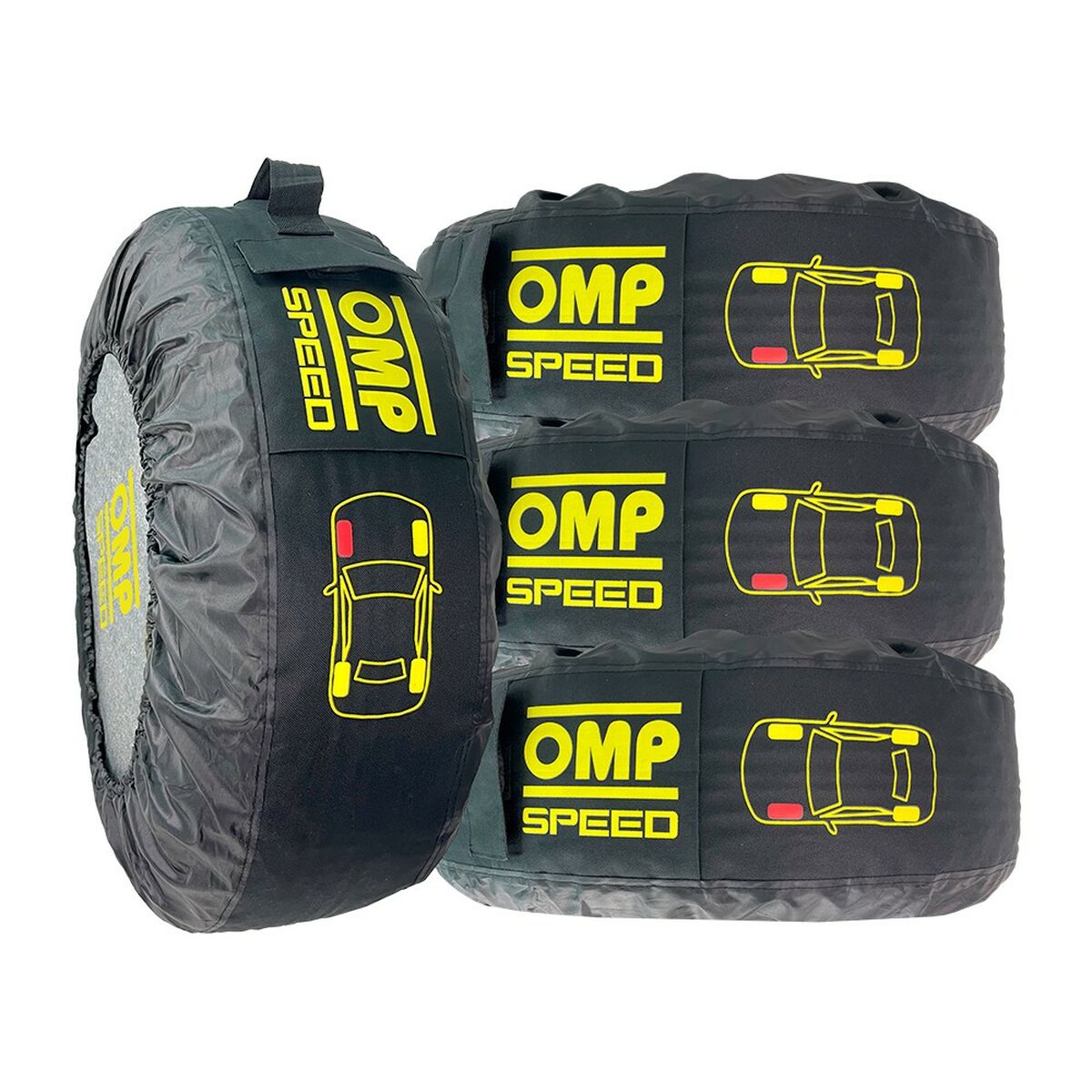 Tyre cover set OMP Speed (4 antal) (32 cm)