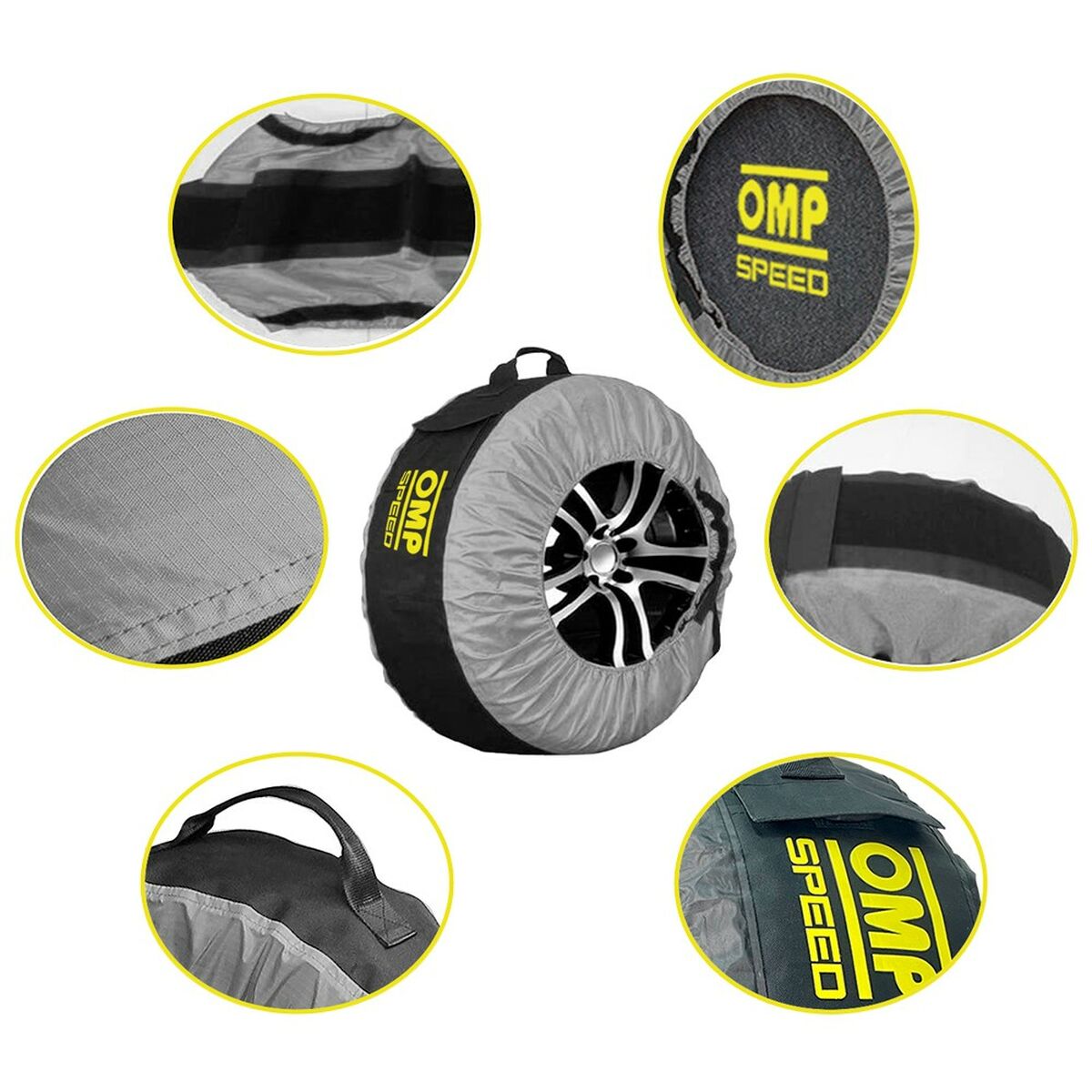 Tyre cover set OMP Speed (4 antal) (32 cm) - 2