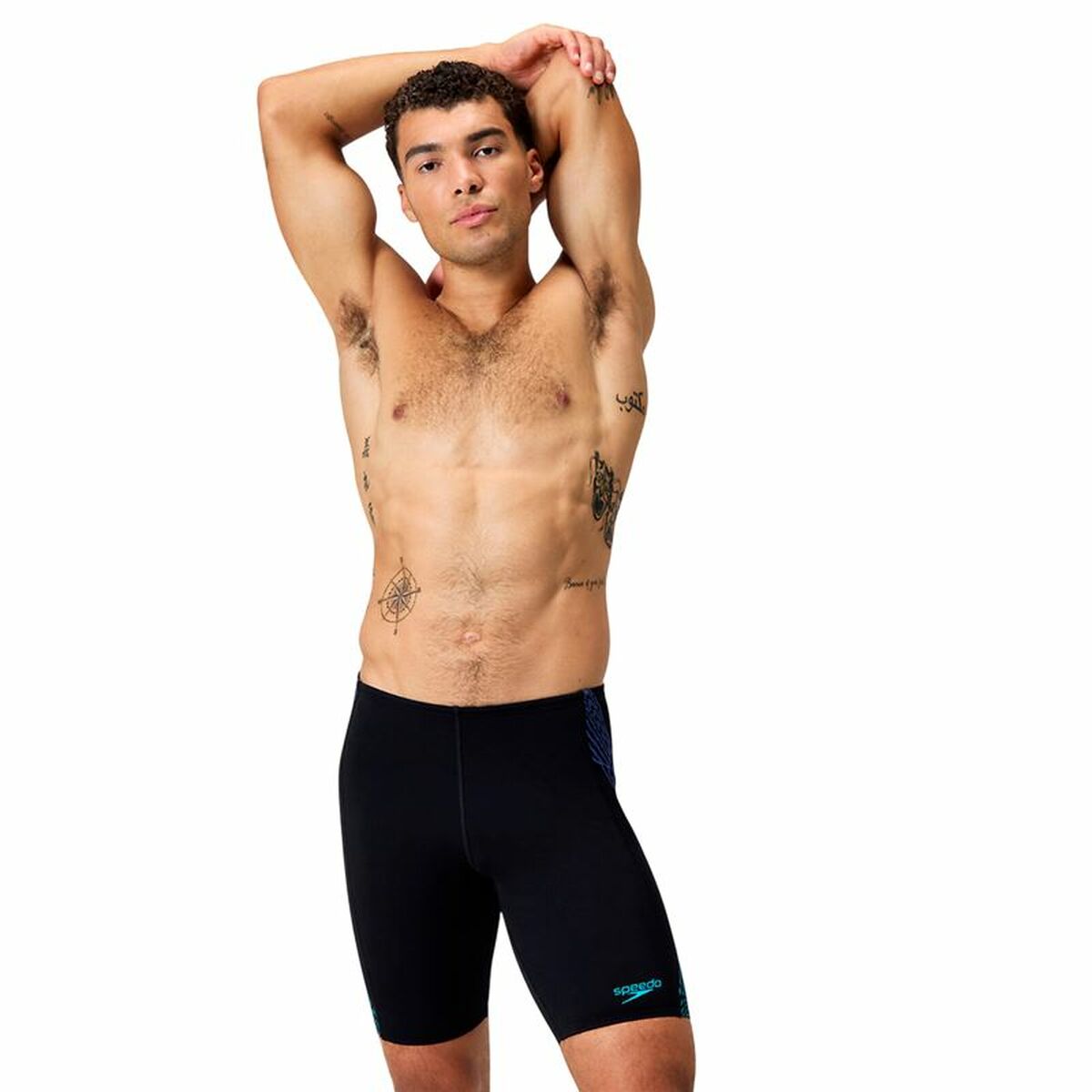 Baddräkt Herr Speedo Tech Panel Jammer Svart - 3