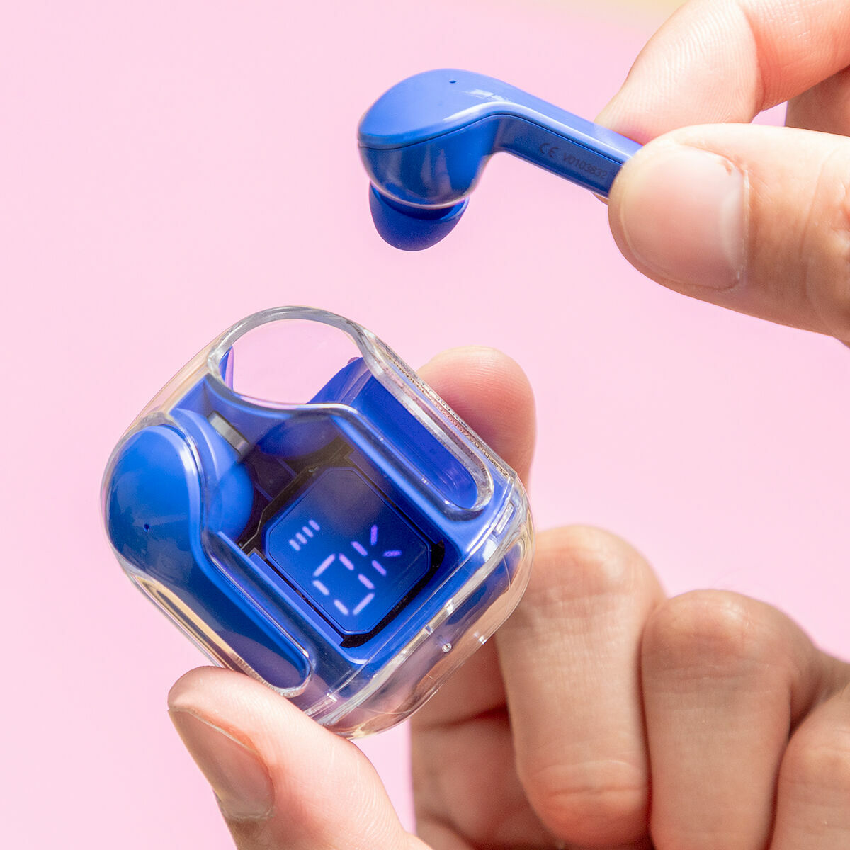 Trådlösa hörlurar med laddningsetui Blue InnovaGoods - 20