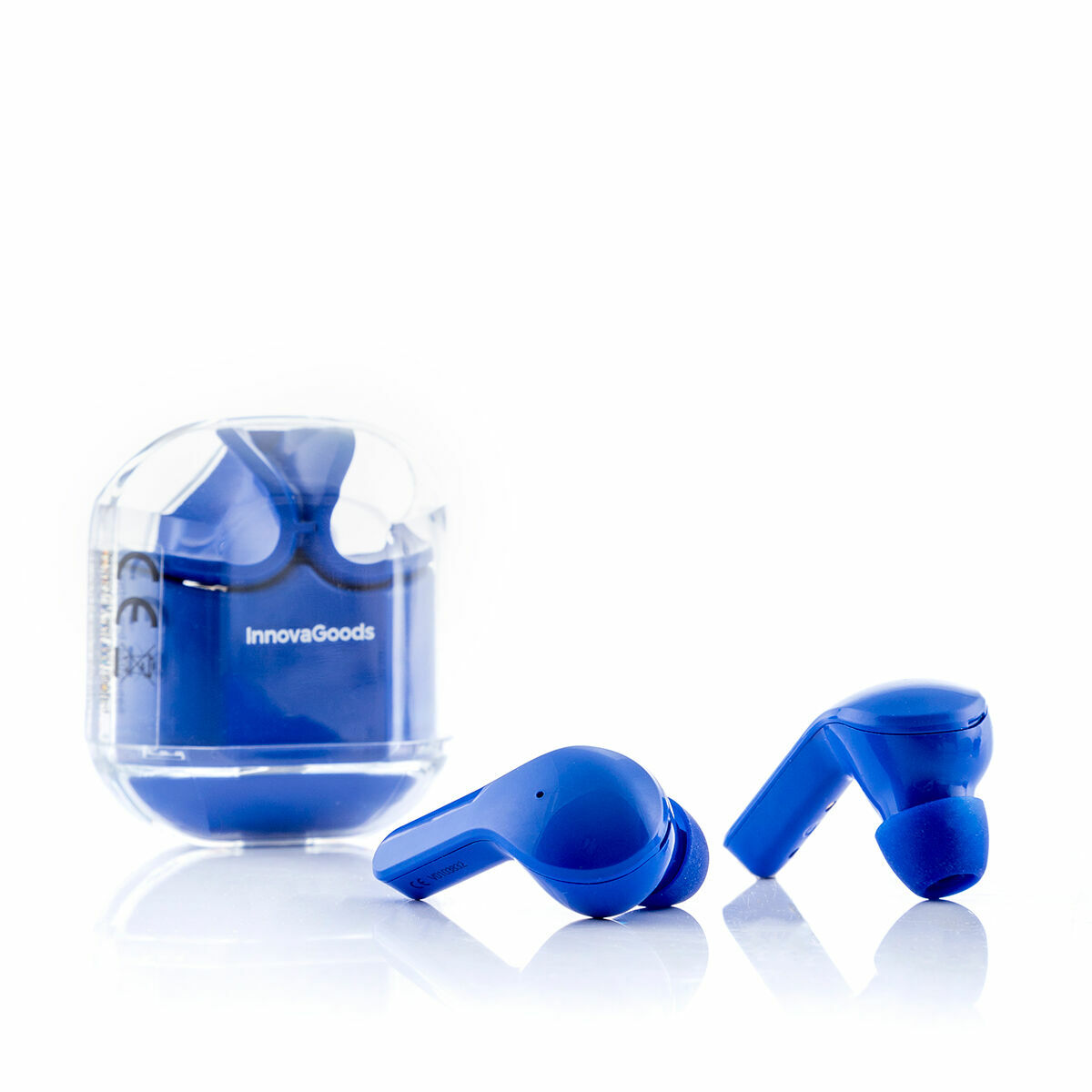 Trådlösa hörlurar med laddningsetui Blue InnovaGoods - 5