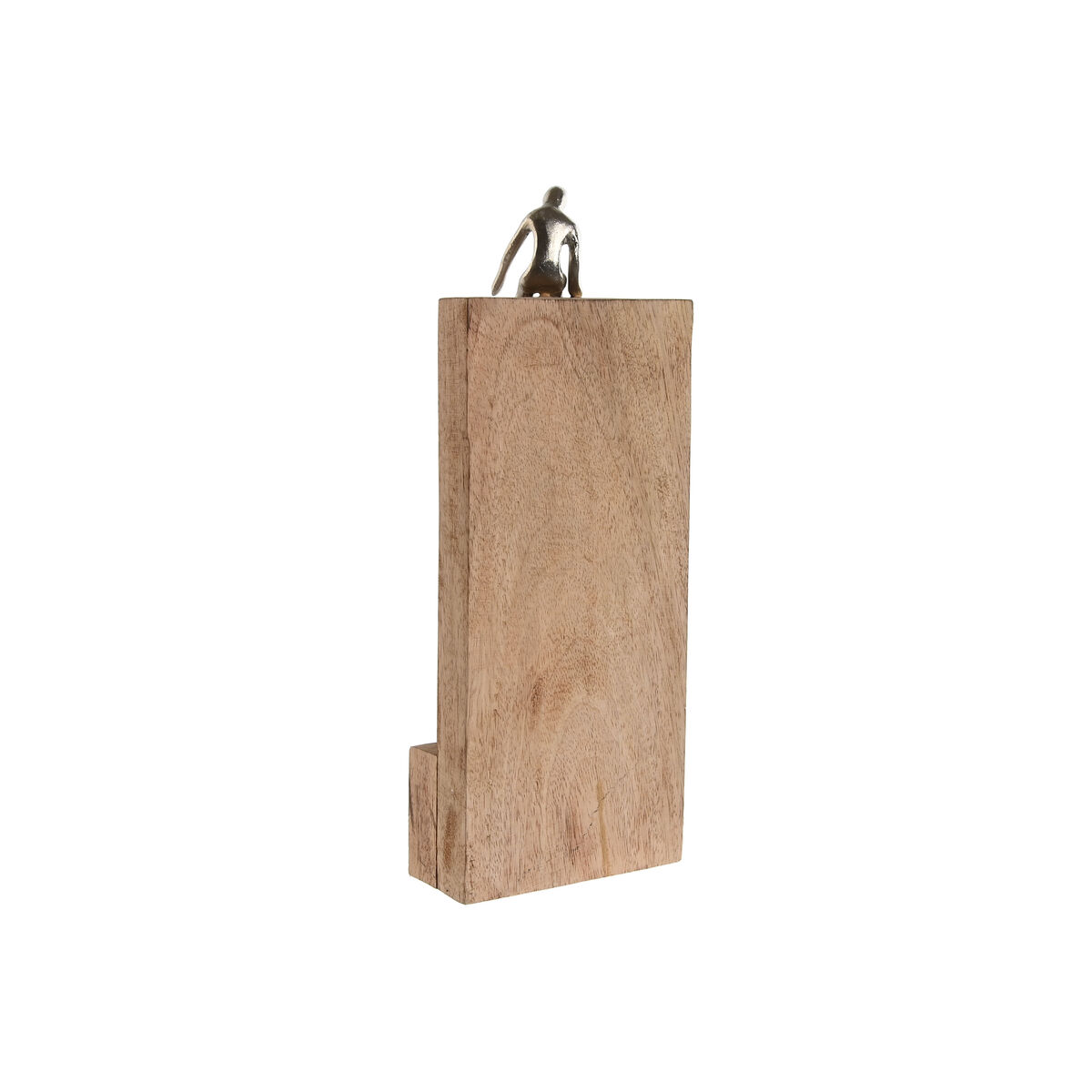 Prydnadsfigur Home ESPRIT Brun Silvrig Naturell 15 x 10 x 39 cm - 3