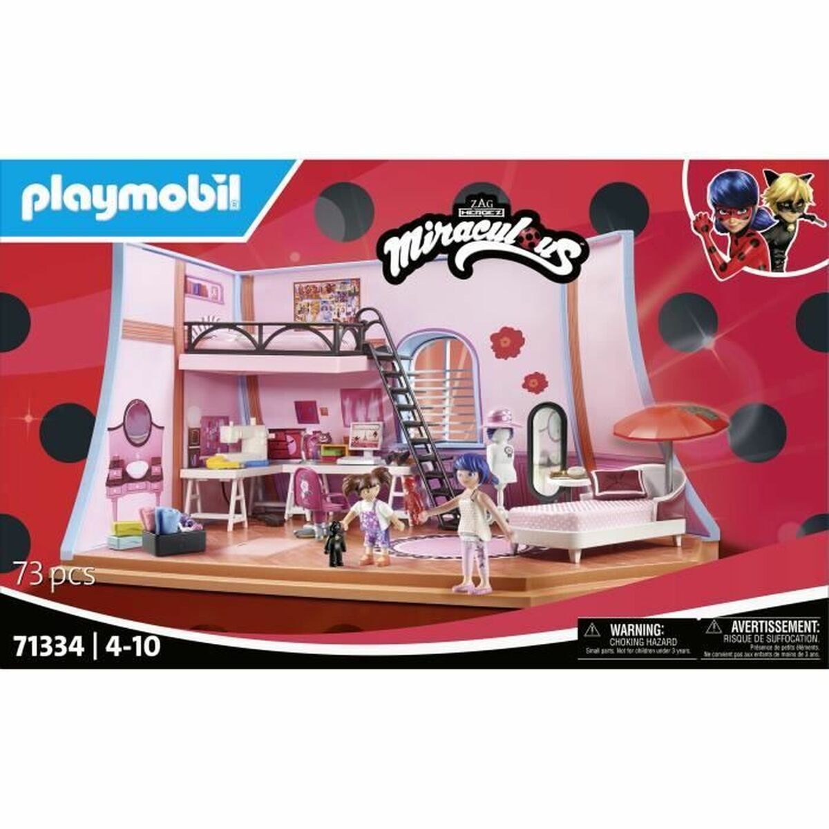 Playset Playmobil 71134 Miracolous 73 Delar - 3