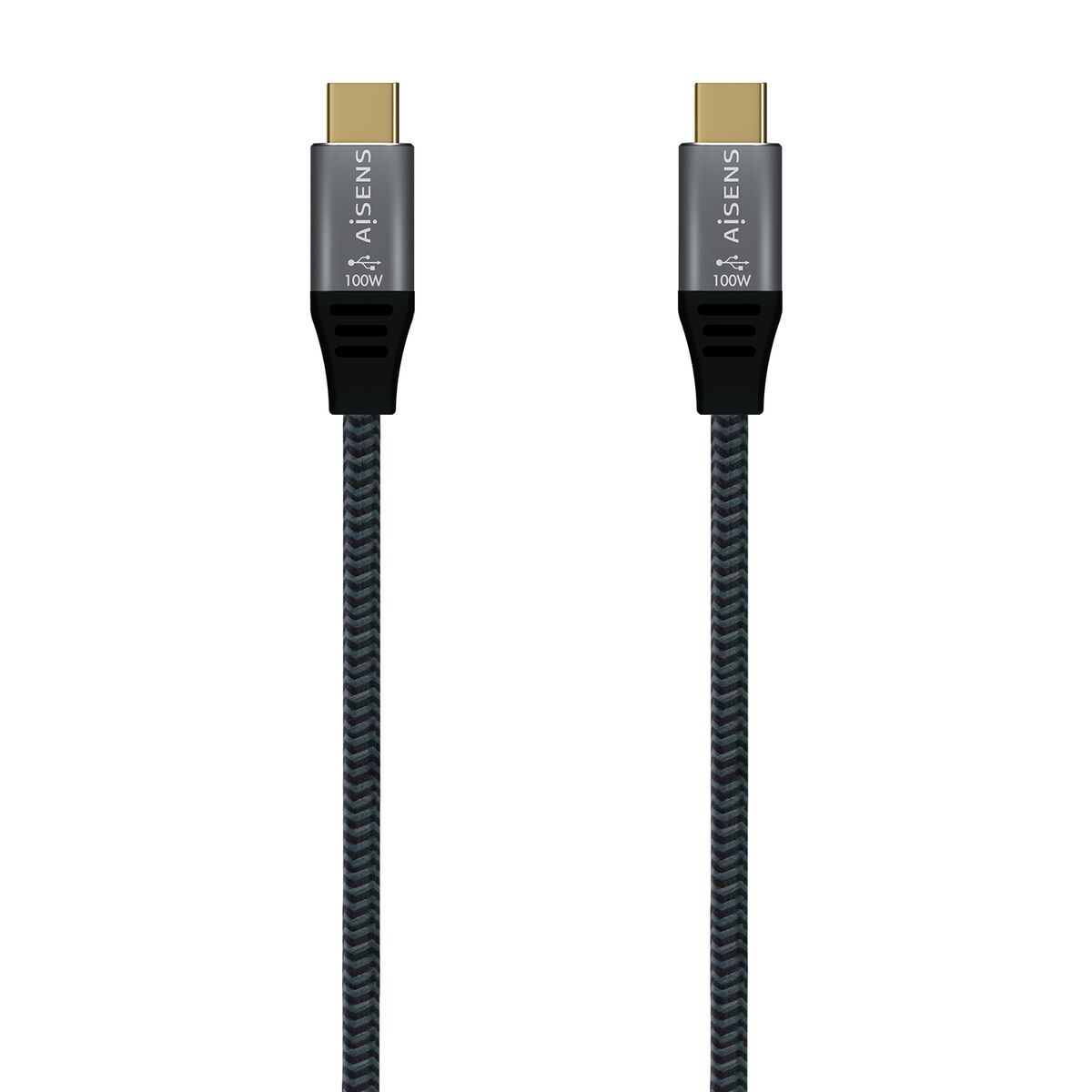 USB-C till USB-C Kabel Aisens A107-0634 Grå 2 m