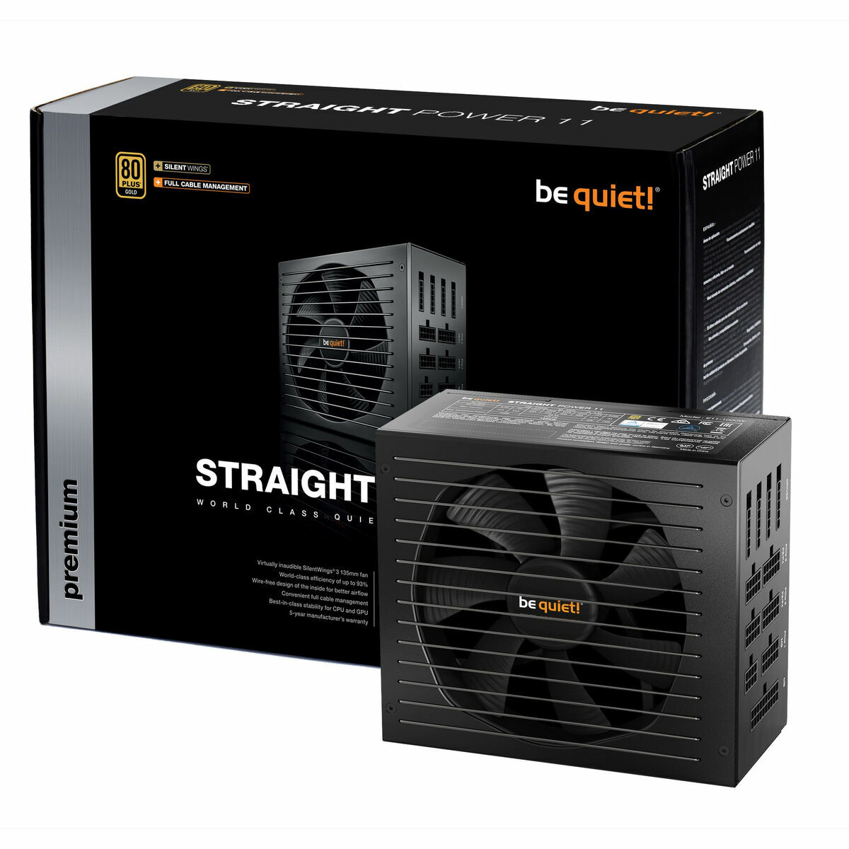 Strömtillförsel Be Quiet! Straight Power 11 850 W 80 Plus Gold RoHS TÜV CE FCC ENERGY STAR BSMI Modulär ATX - 4