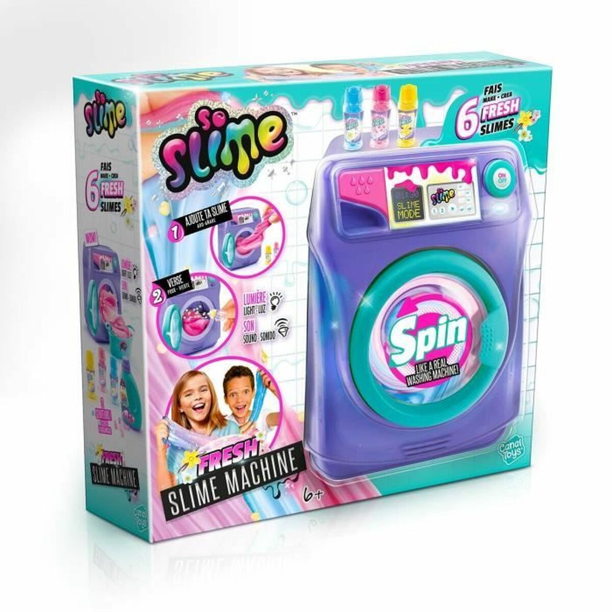 Slime Canal Toys Washing Machine Fresh Scented Purpur - 3