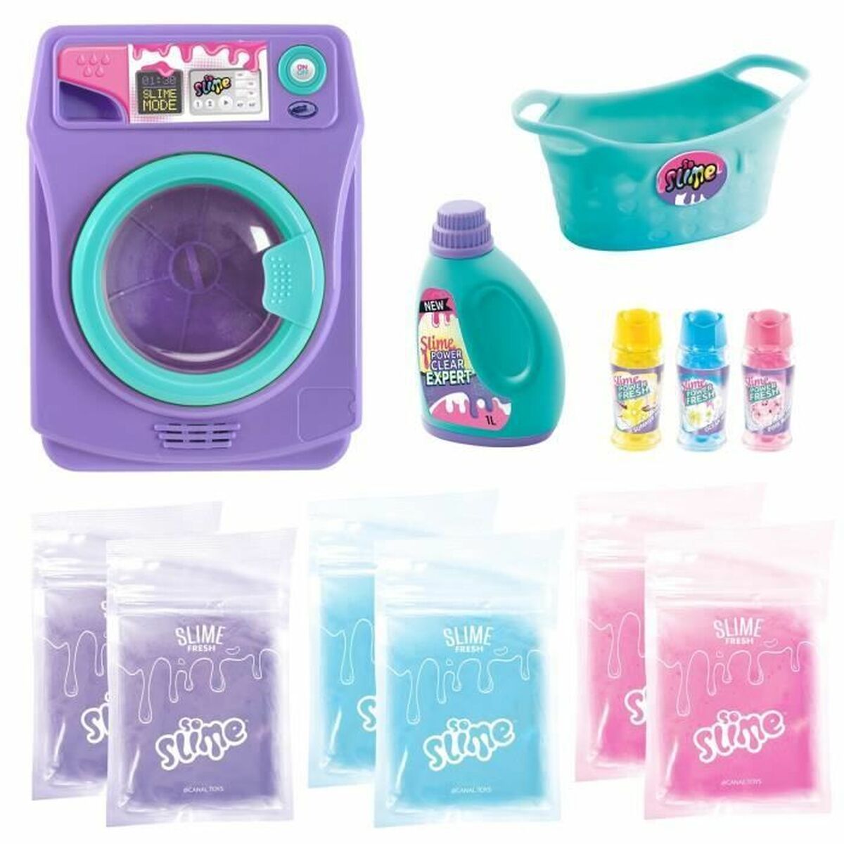 Slime Canal Toys Washing Machine Fresh Scented Purpur - 4