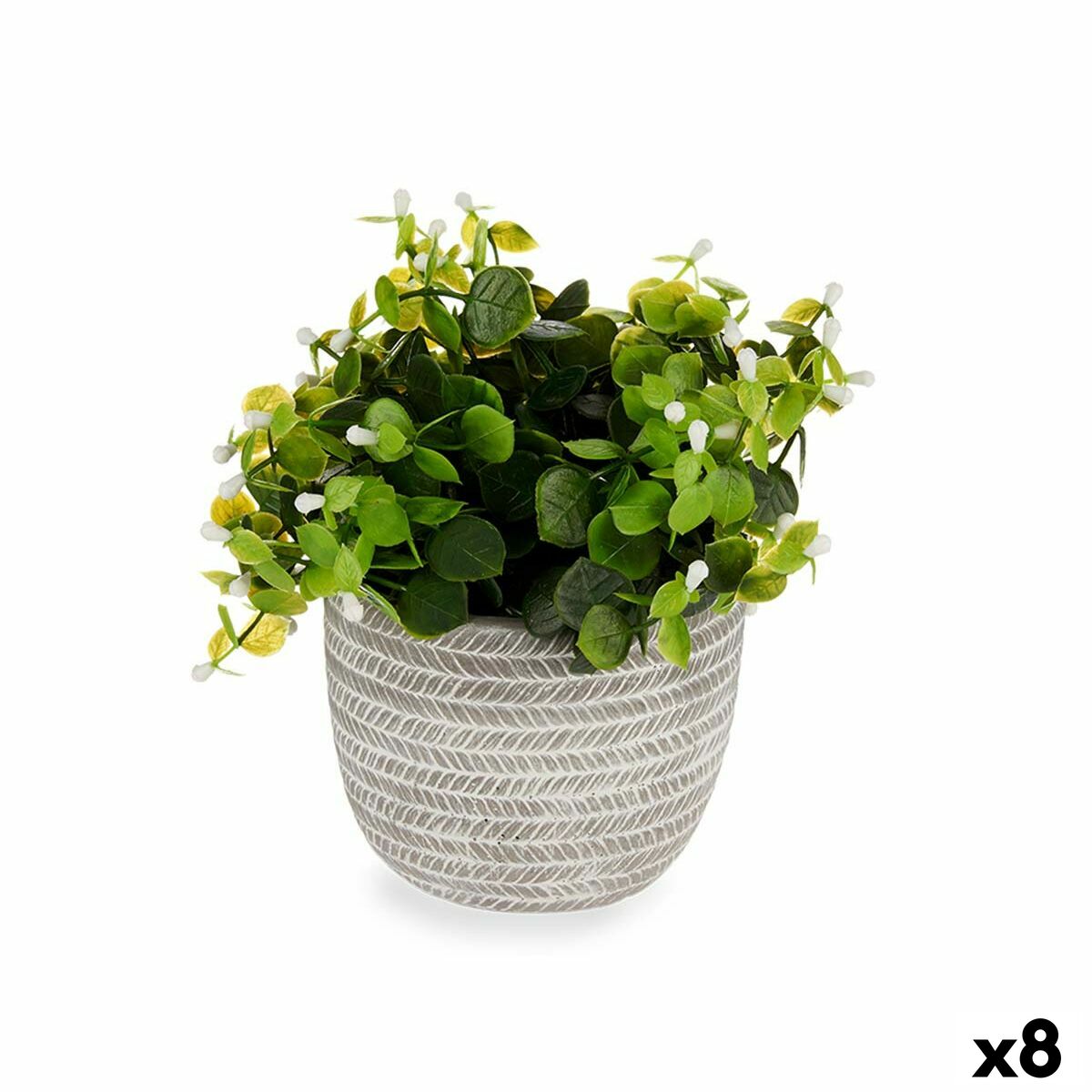 Dekorativ växt Ibergarden Plast Virágok 20 x 20,5 x 20 cm (8 antal)