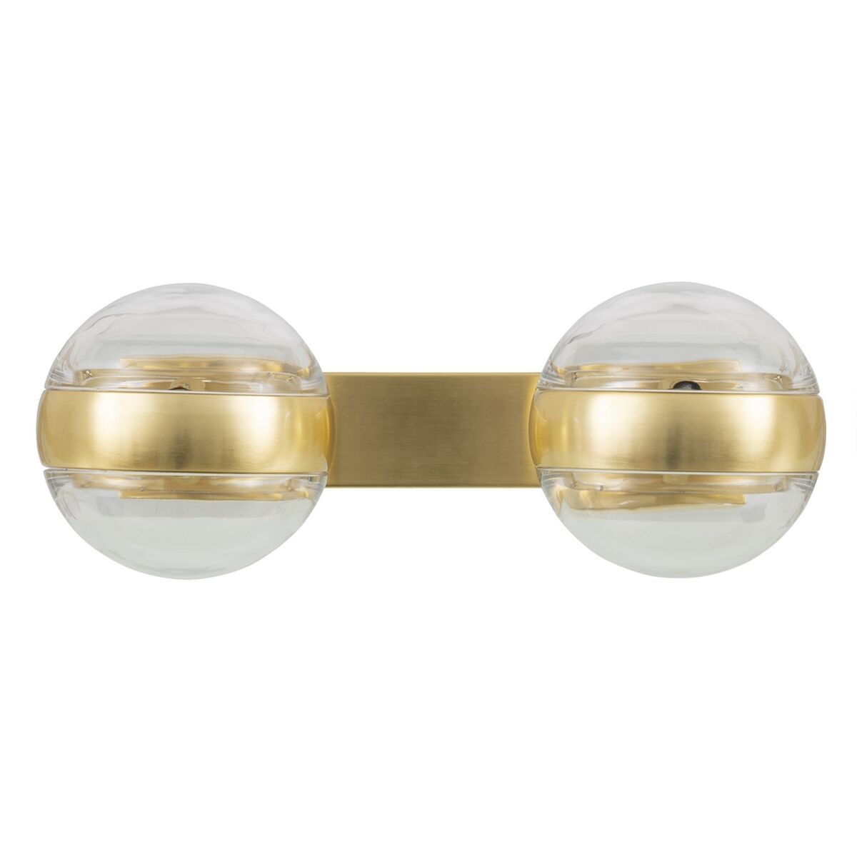 Vägglampa 40 x 15 x 17,5 cm Glas Gyllene Järn