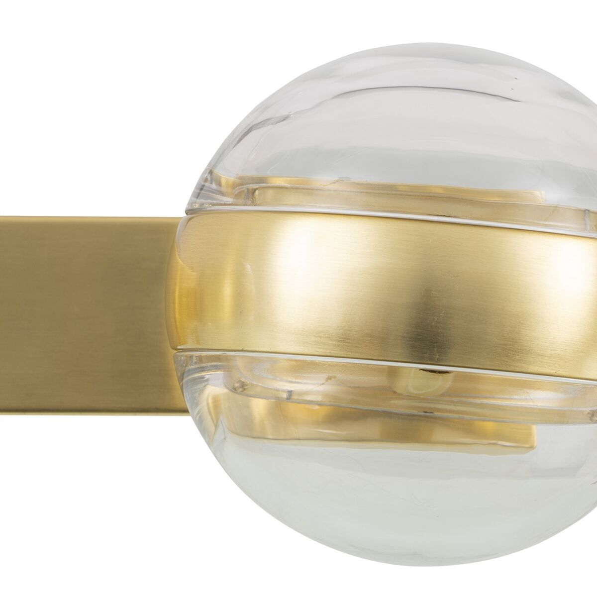 Vägglampa 40 x 15 x 17,5 cm Glas Gyllene Järn - 4