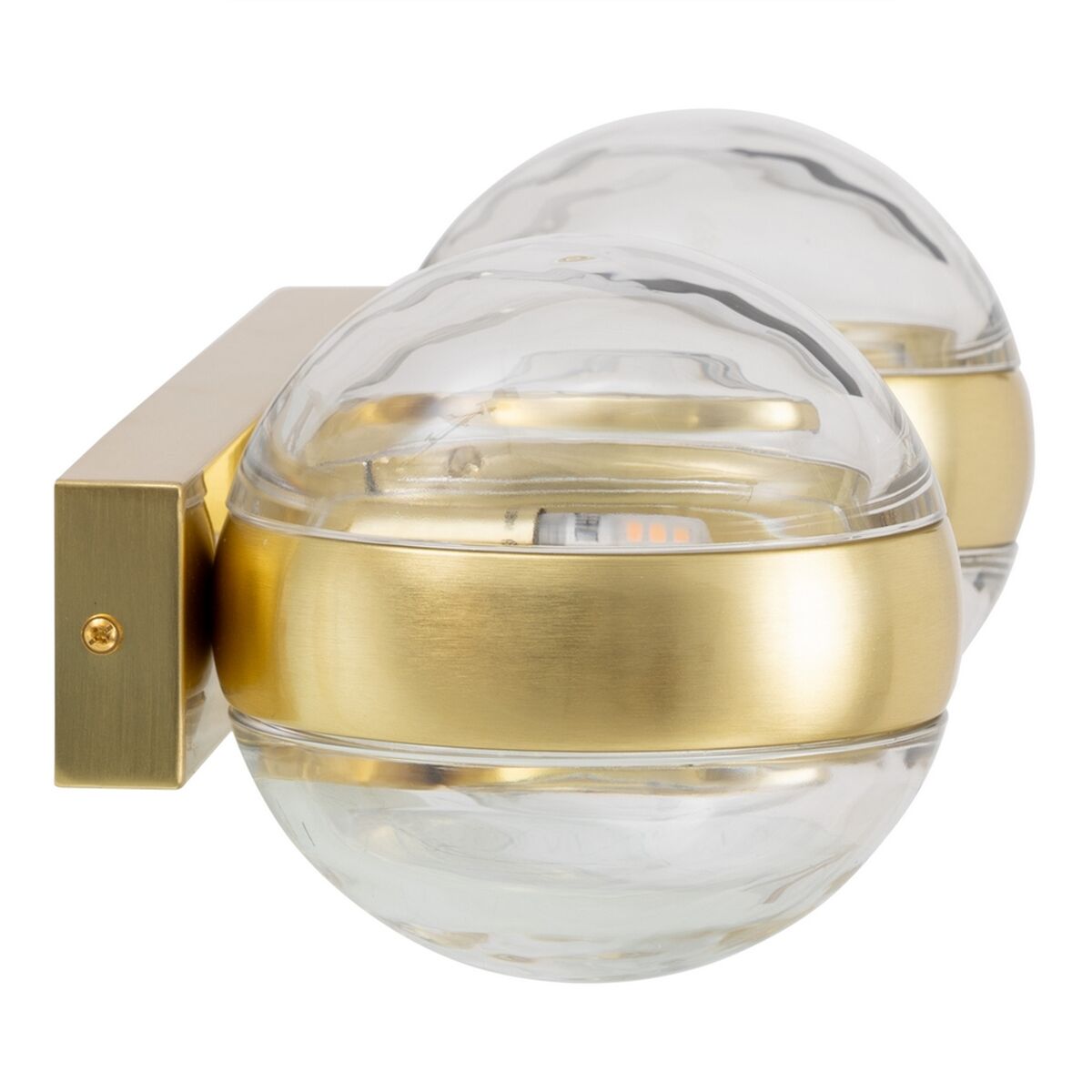 Vägglampa 40 x 15 x 17,5 cm Glas Gyllene Järn - 5