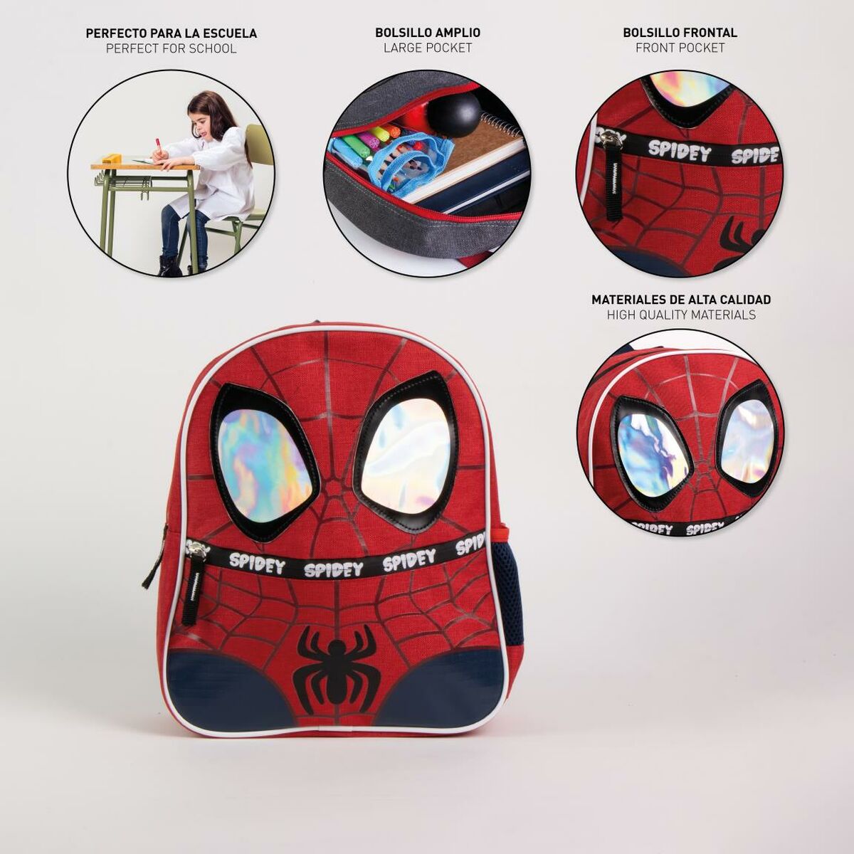 Skolryggsäck Spidey Röd 25 X 30 X 5 CM - 3