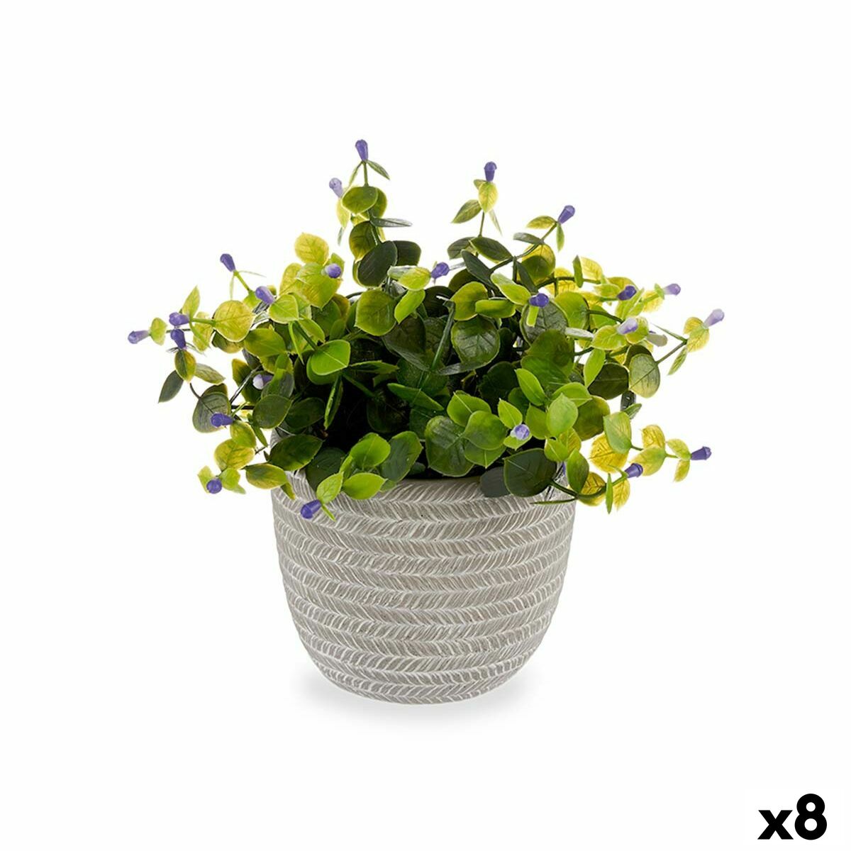 Dekorativ växt Ibergarden Plast Virágok 21 x 20,6 x 21 cm (8 antal) - 4