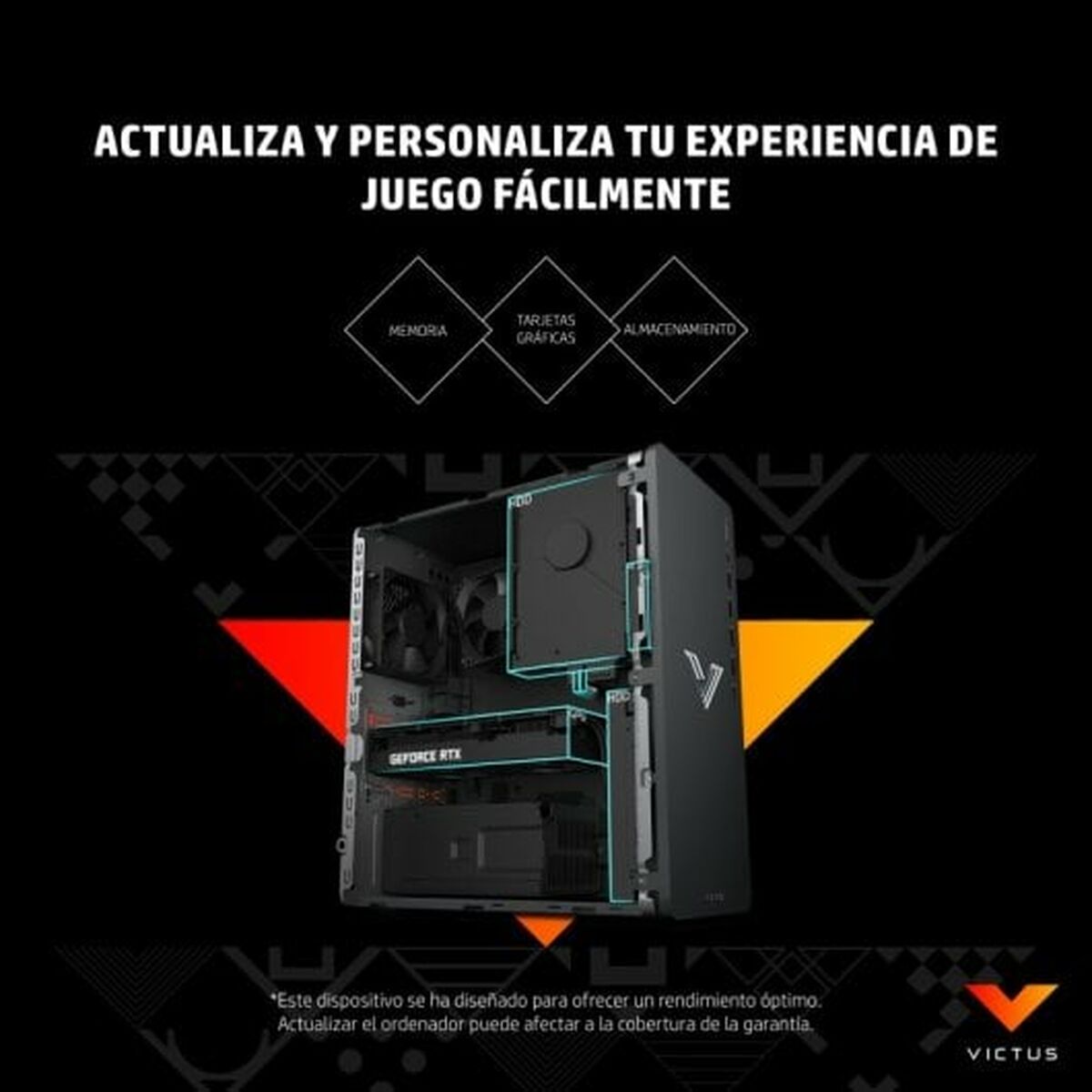 Bordsdator HP 32 GB RAM 1 TB 1 TB SSD Nvidia Geforce RTX 4060 AMD Ryzen 7 5700G - 6
