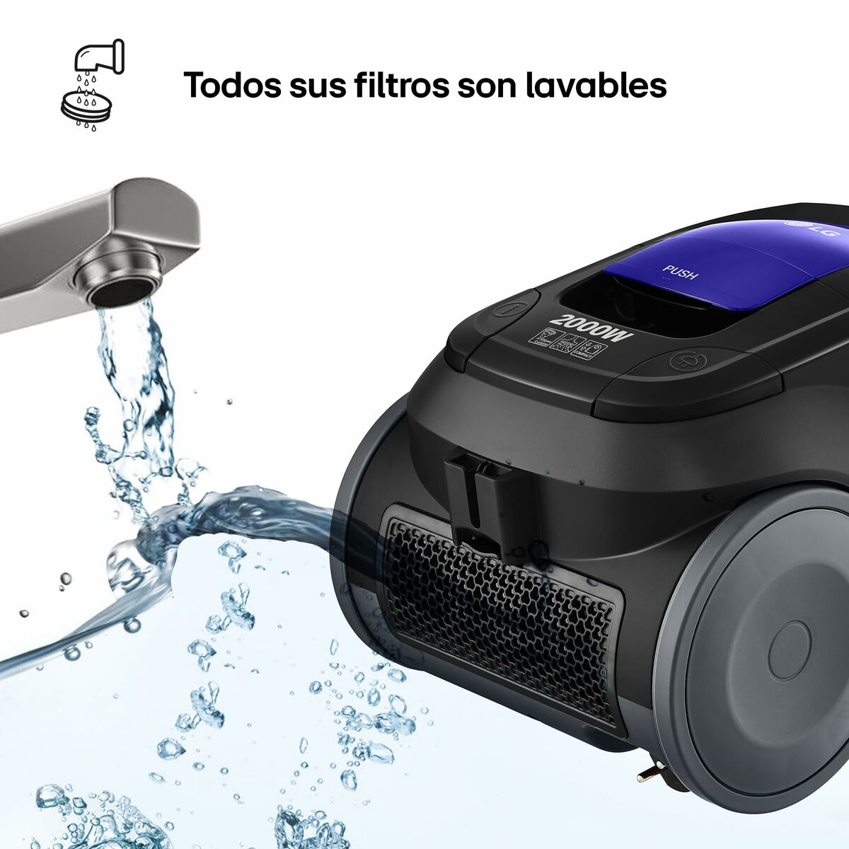 Påsfri Dammsugare LG VK8506NHAG Röd 650 W - 6