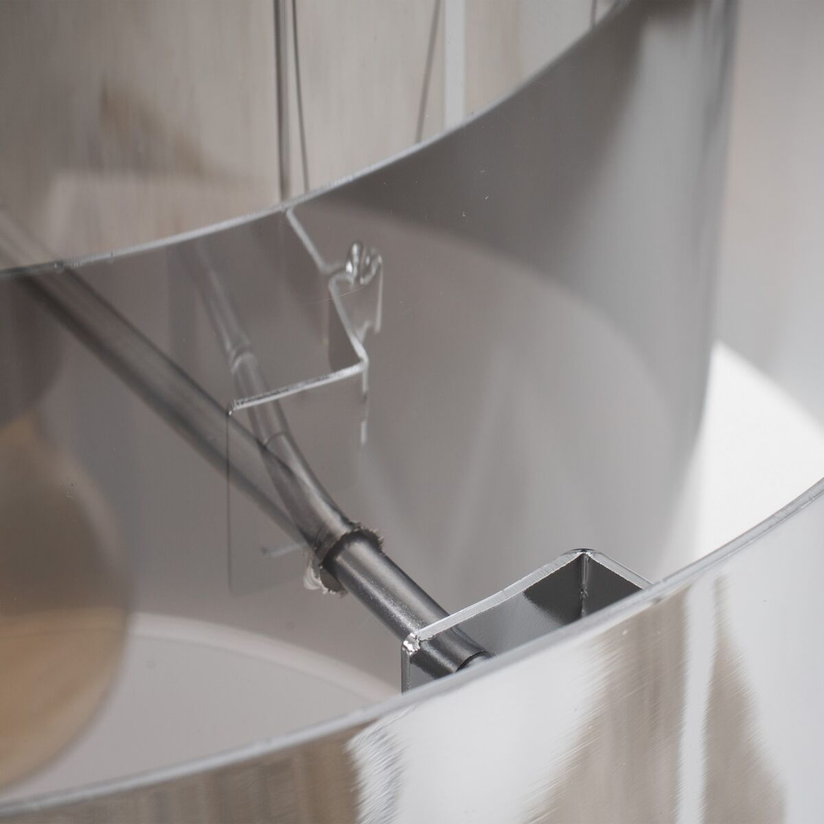 Taklampa 28 x 28 x 120 cm Glas Metall Silver Ø 28 cm - 4
