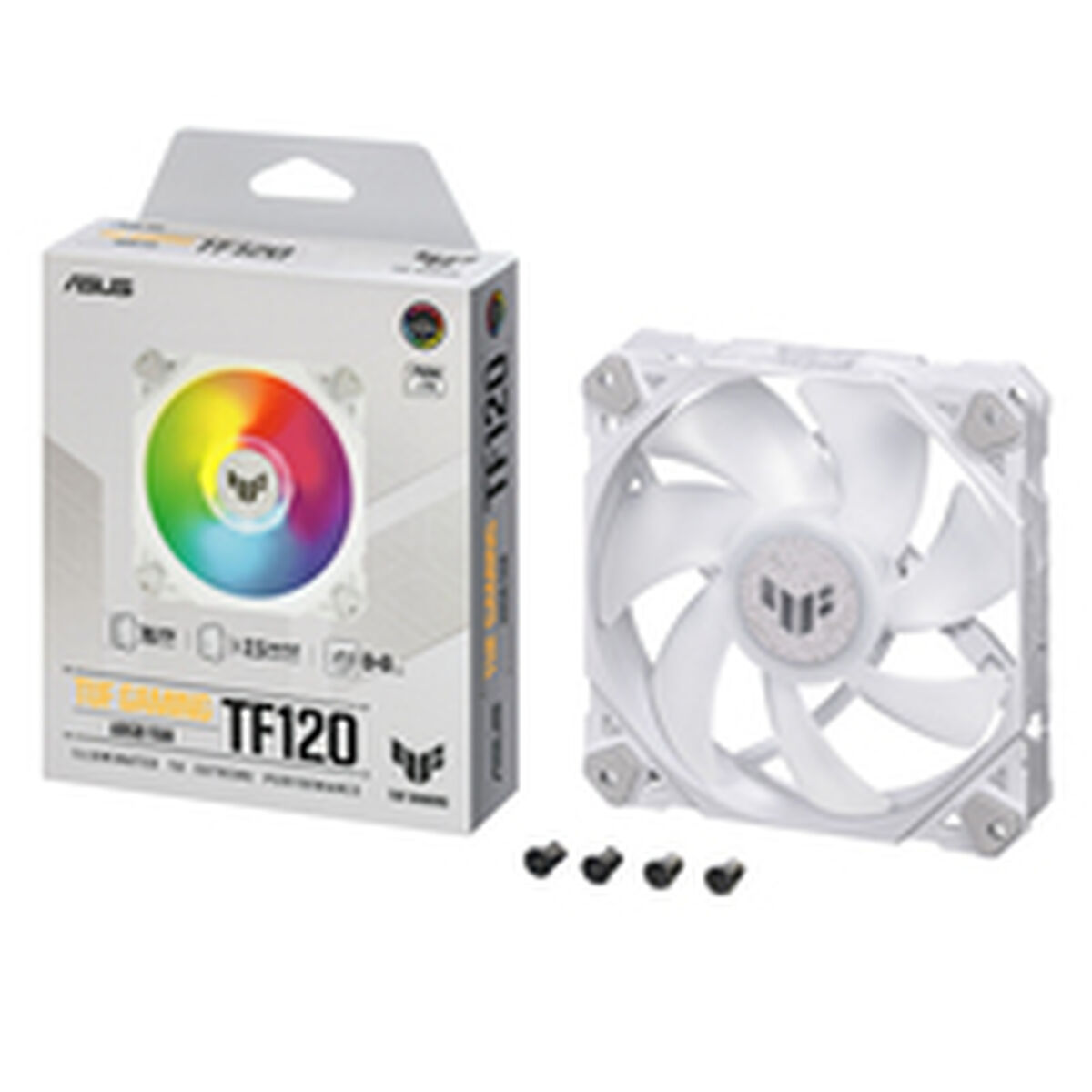 Lådfläkt Asus TUF GAMING TF120 ARGB WHITE EDITION Ø 12 cm (1 antal) - 3