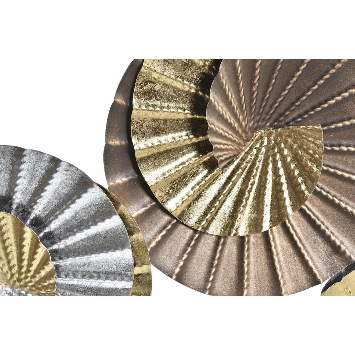 Väggdekoration DKD Home Decor Metall Multicolour Orientalisk Spiraler (104 x 4,5 x 43 cm) - 6