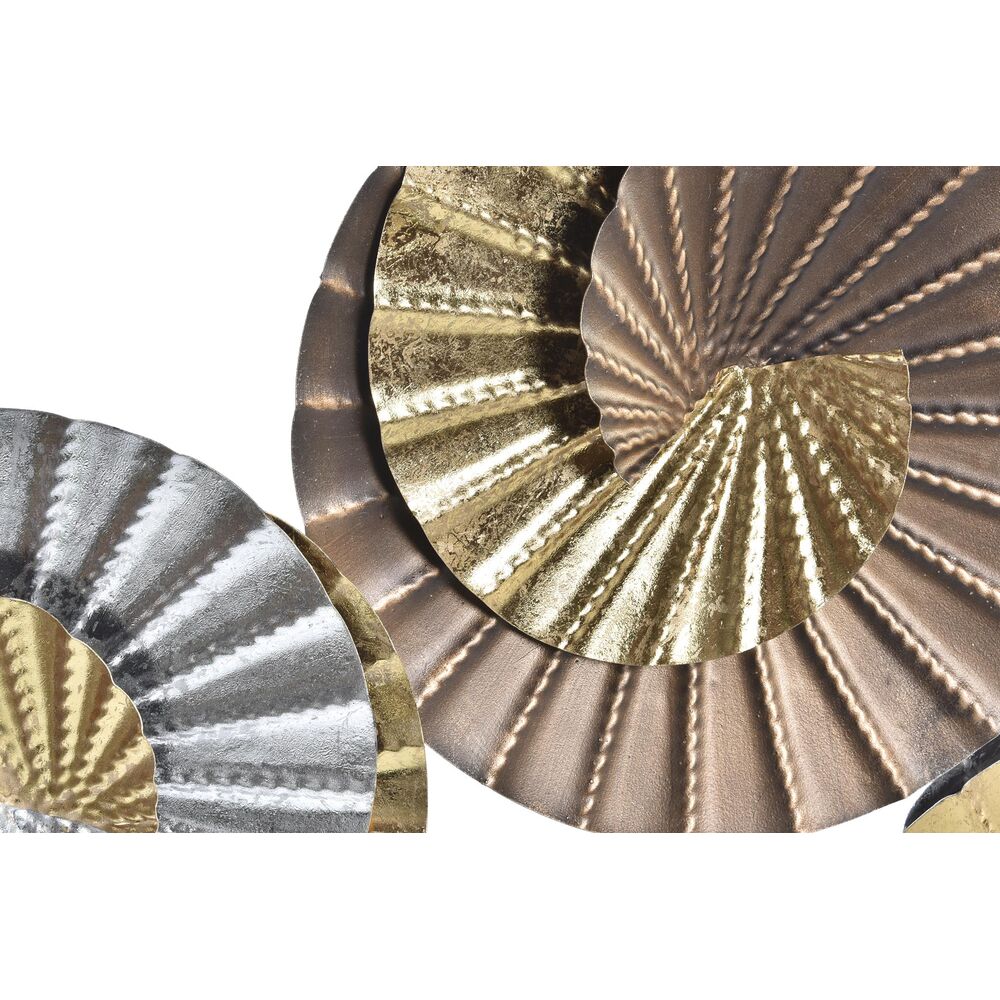 Väggdekoration DKD Home Decor Metall Multicolour Orientalisk Spiraler (104 x 4,5 x 43 cm) - 3