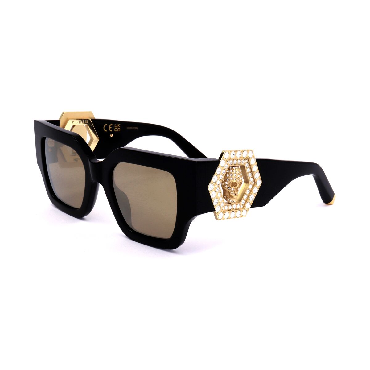 Damsolglasögon PHILIPP PLEIN SPP103S SHINY GREY GOLD