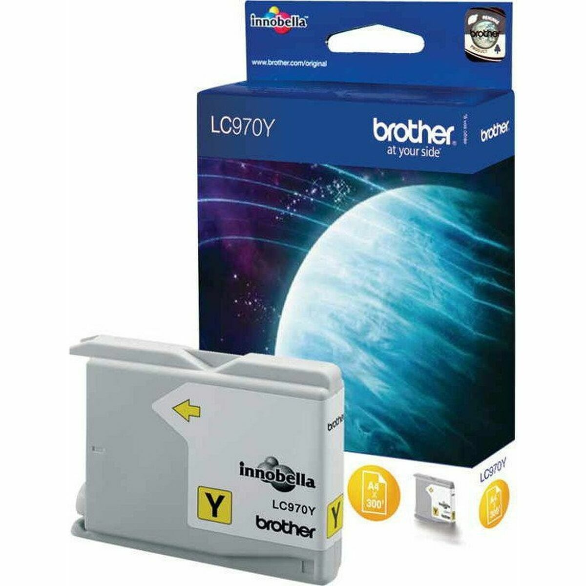 Original Bläckpatron Brother LC970Y Gul