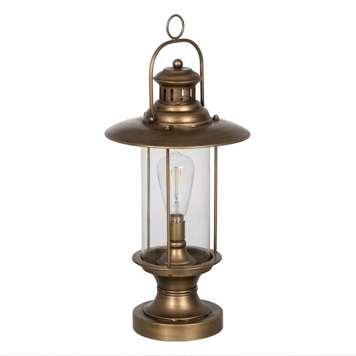 Bordslampa Gyllene Glas Järn 40 W 27 x 27 x 48 cm