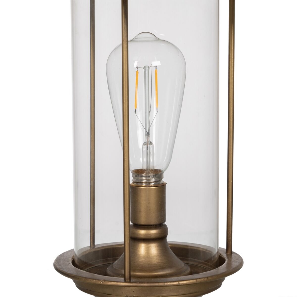 Bordslampa Gyllene Glas Järn 40 W 27 x 27 x 48 cm - 3