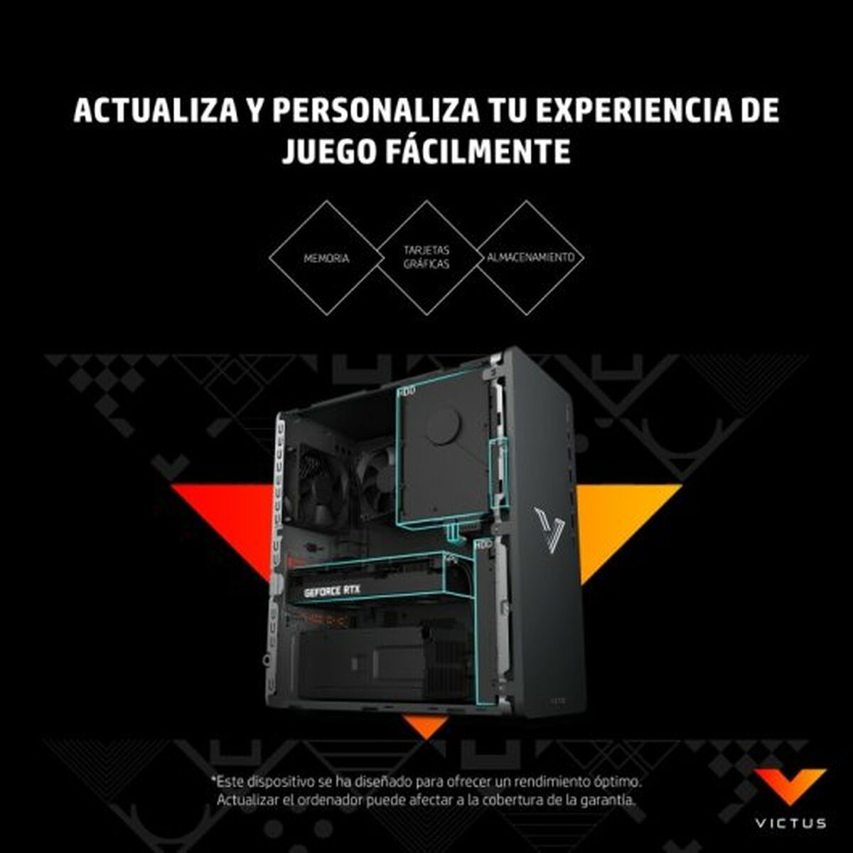 Bordsdator HP 32 GB RAM 1 TB 1 TB SSD Nvidia Geforce RTX 4060 AMD Ryzen 7 5700G - 6