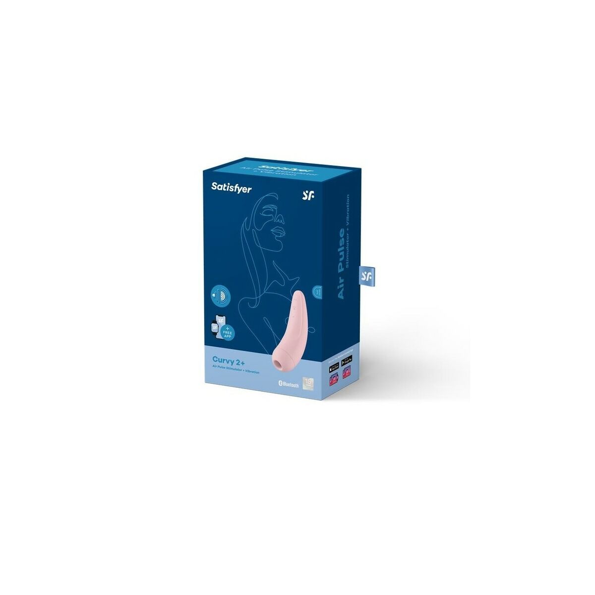 Dubbelvibrator Dual Stimulation Vibe Satisfyer Curvy 2 + Rosa - 4